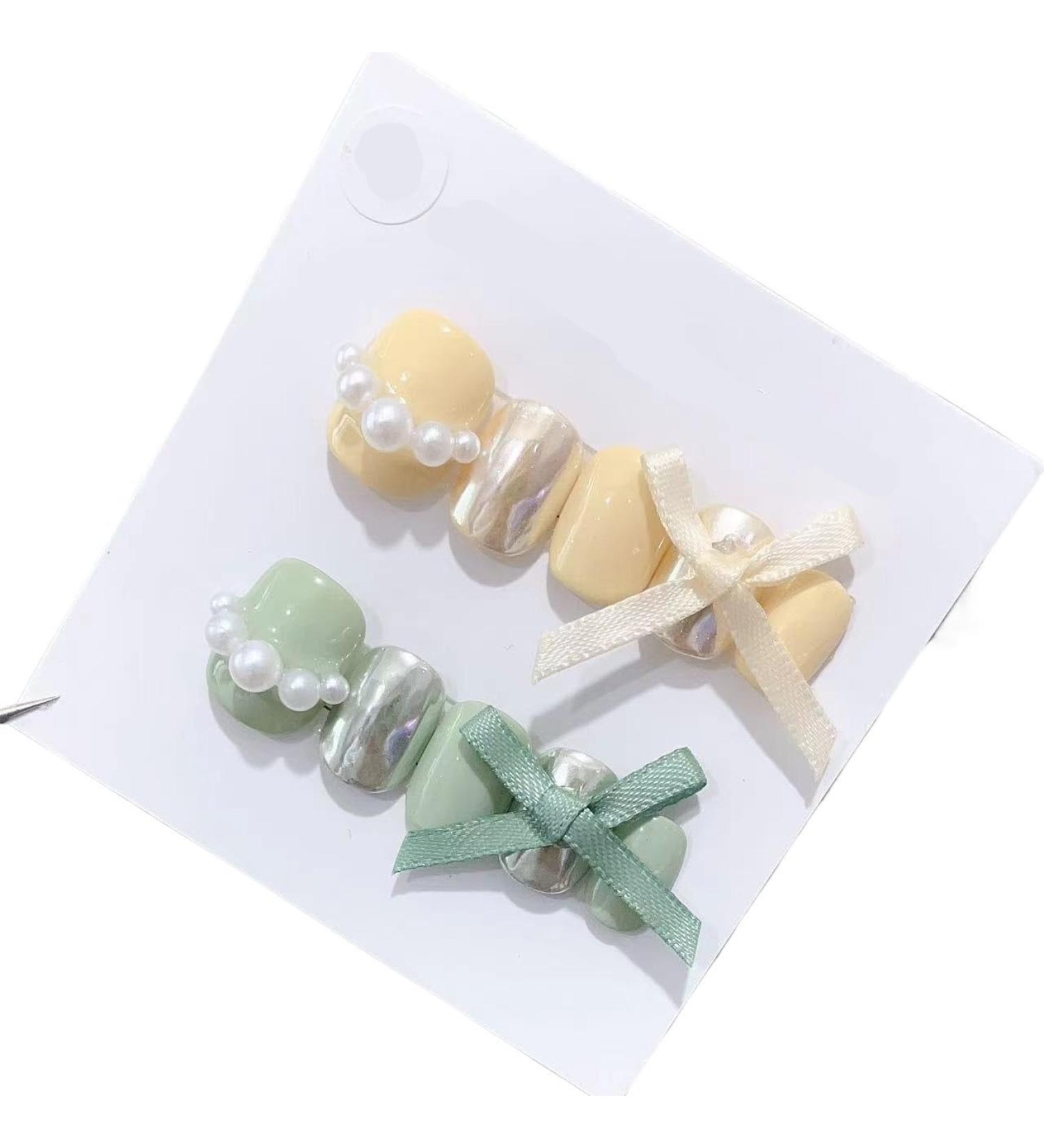 Handmade Long and Short Nail Patches for Artificial Nail Enhancement(Color:19545 Size:S) - Buy Online on GoSupps.com