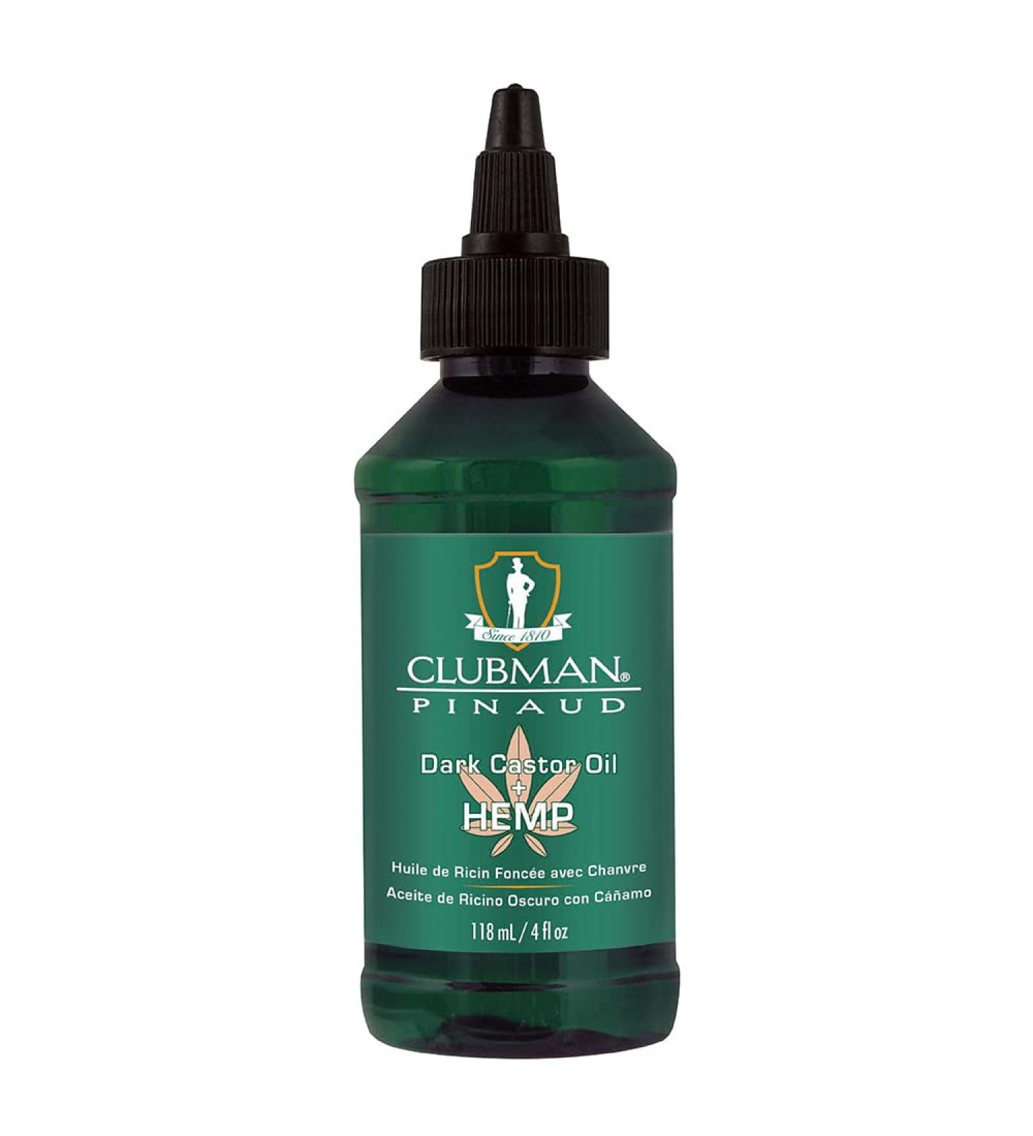 Buy Clubman Pinaud Dark Castor Oil + Hemp 4 fl oz - Nourishing Hair & Skin Care - International Shipping Available - Buy Online on GoSupps.com