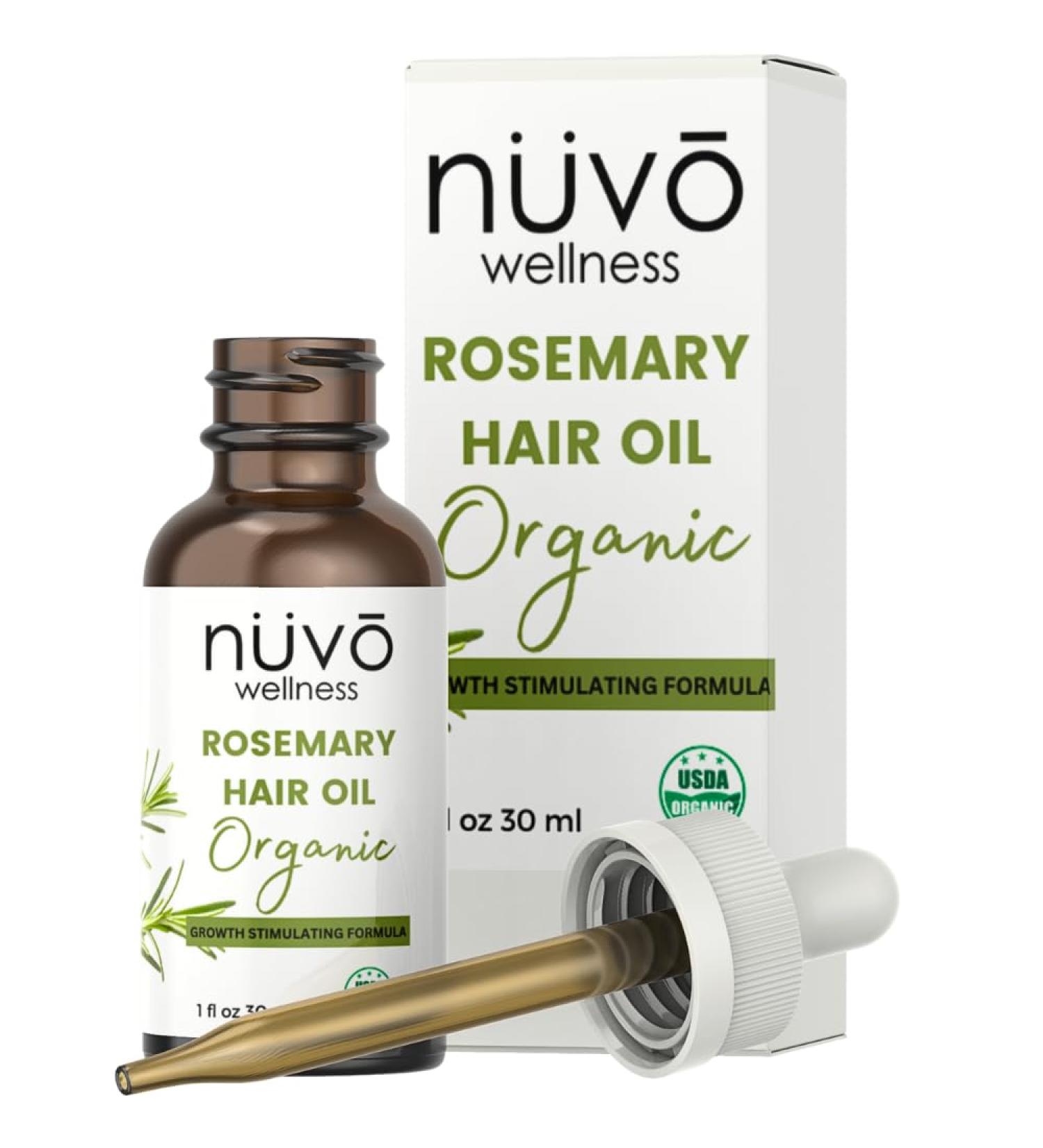 Organic Rosemary Oil for Hair Growth | Moroccan & Jojoba Oil Blend | Moisturizes Split Ends & Dry Scalp | 30ml - Product of Canada - Buy Online on GoSupps.com