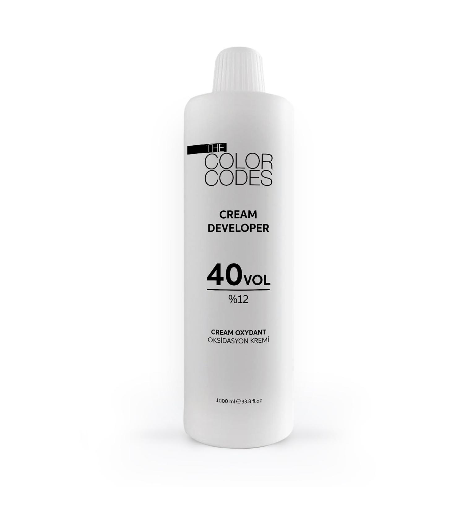 The Color Codes Cream Hair Developer Series 1000 ml (%12-40 Volume) %12 - 40 Volume - Buy Online on GoSupps.com