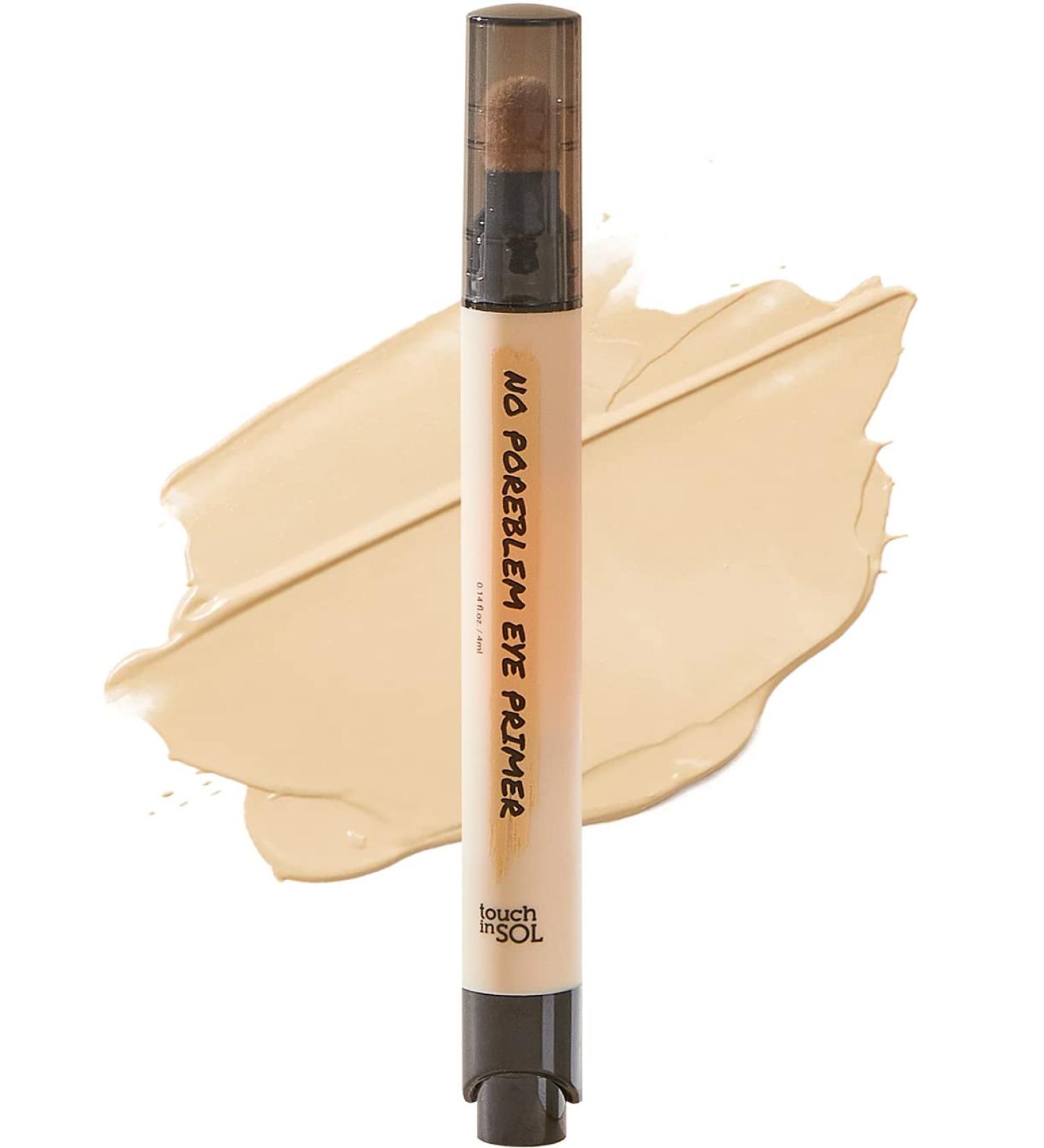 TOUCH IN SOL No Poreblem Eye Primer - Long-Lasting Eyeshadow Base with Push Click Pen - 0.14 fl.oz - Buy Online on GoSupps.com