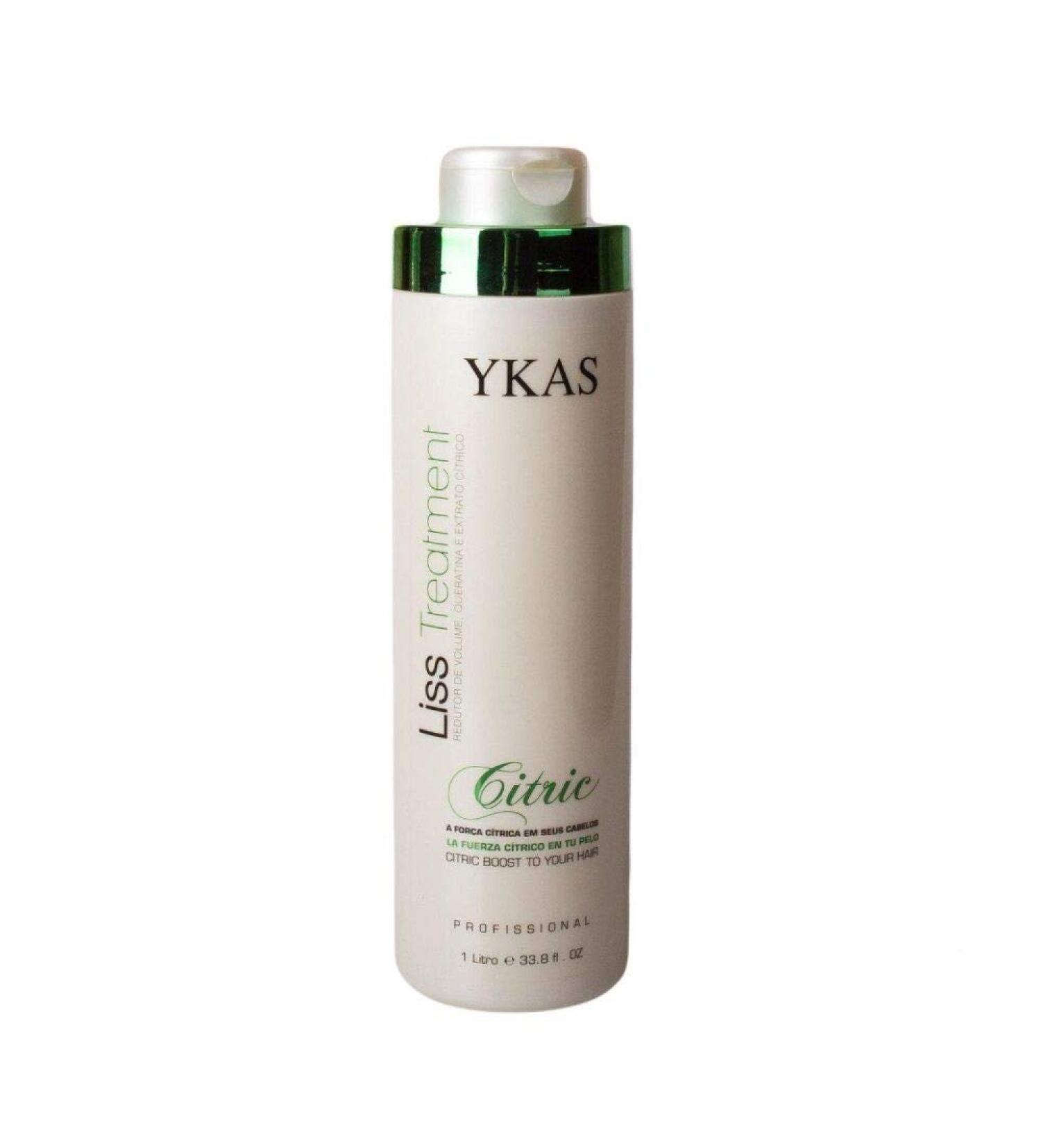 Y-Kas Citric Liss Brazilian Keratin Hair Straightening Smoothing System | Progressive Brush 1L