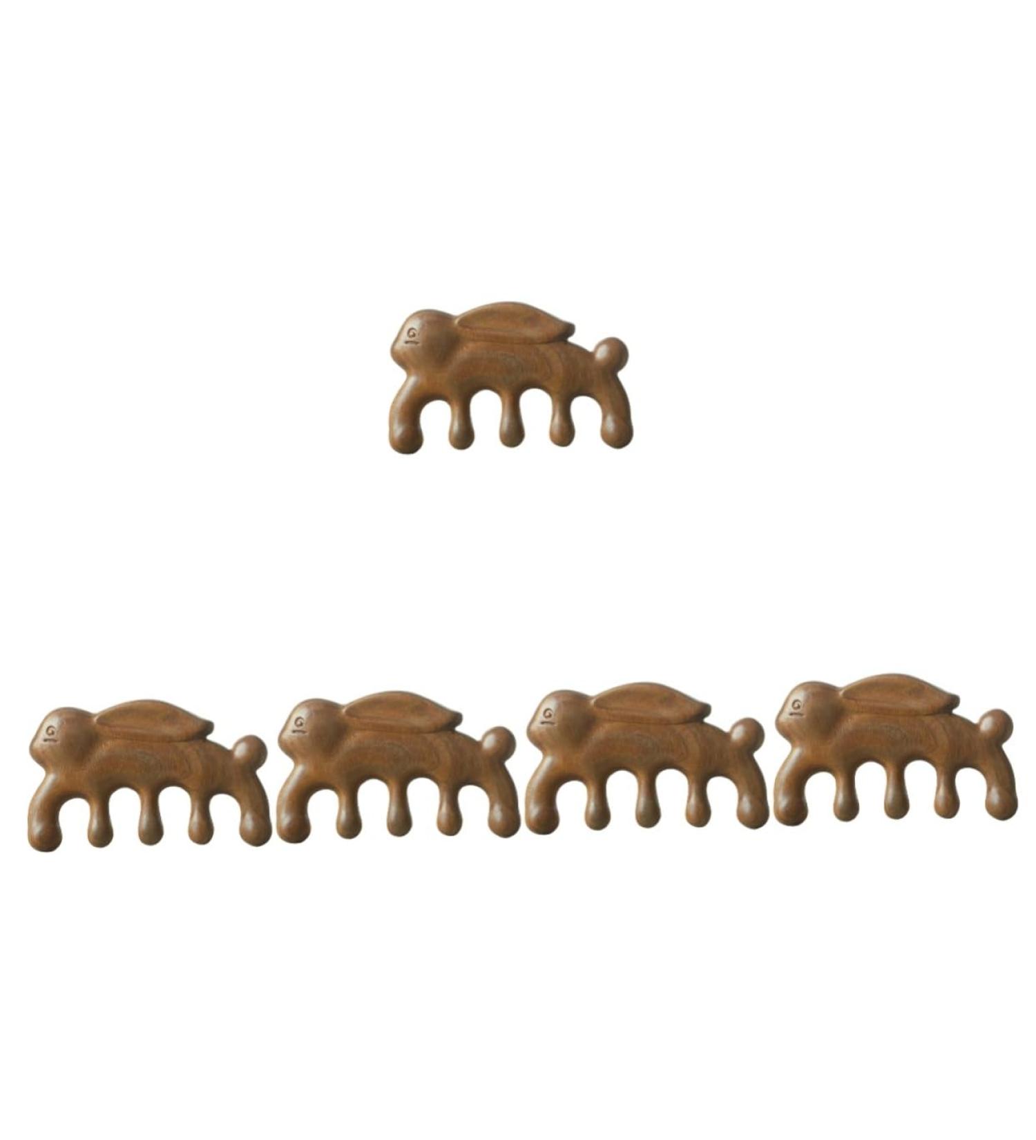 Clispeed 5-Star Green Sandalwood Massage Comb - Enhance Circulation Alleviate Headaches & Promote Relaxation | Premium Wide Tooth Comb for Women - Buy Online on GoSupps.com