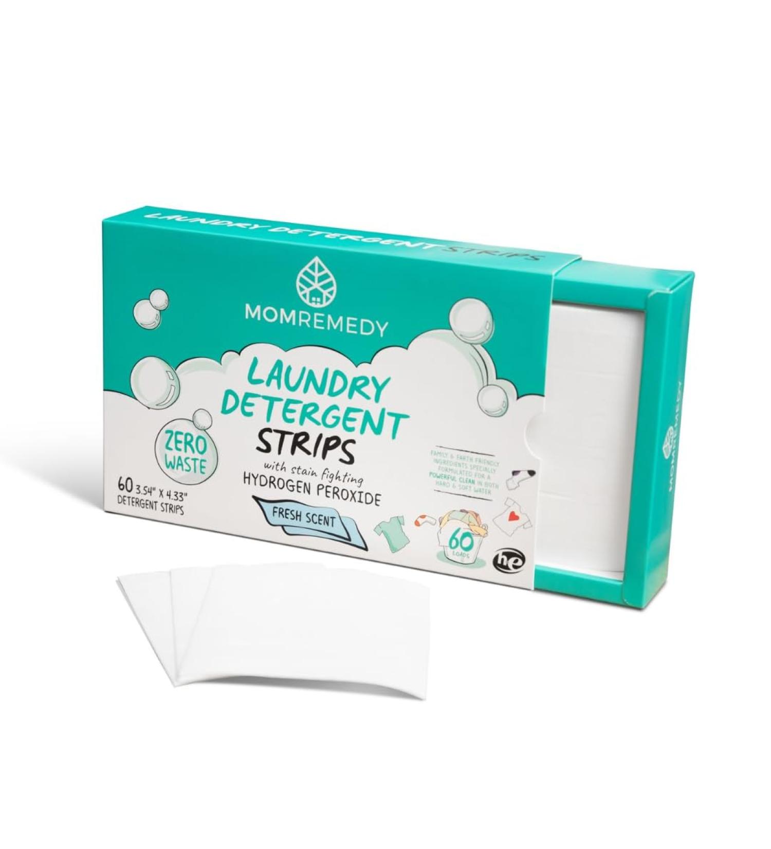 Eco-Friendly Laundry Detergent Strips | 60 Sheets for Color & White Loads | Stain Fighting & Fresh Scent - Buy Online on GoSupps.com