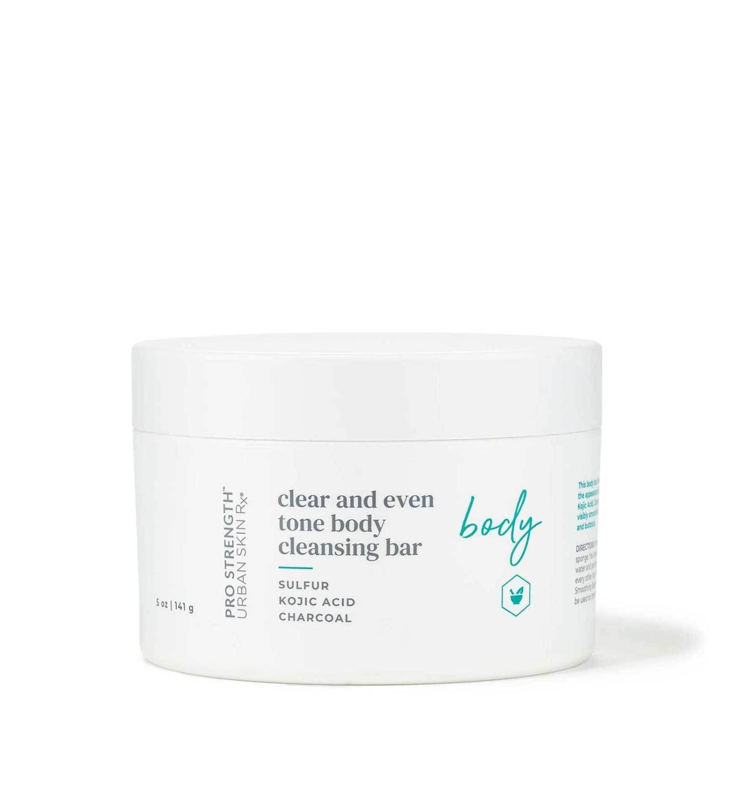 Urban Skin Rx Clear & Even Tone Body Cleansing Bar | Smoothing & Clarifying Cleanser for Dark Spots, Blemishes on Back, Shoulders, Chest | 5 Oz - Buy Online on GoSupps.com