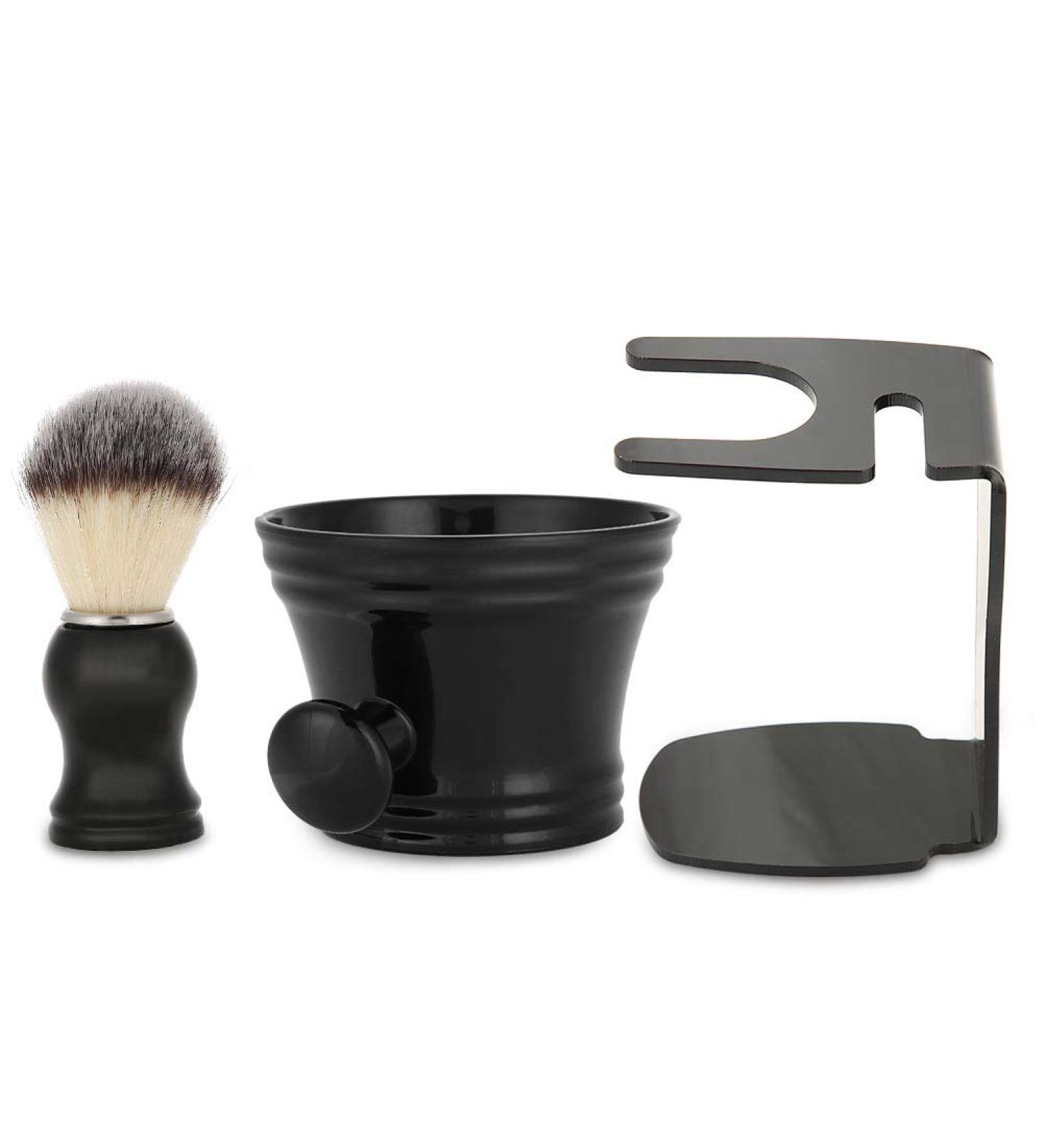 3-in-1 Razor Brush Set | Modern Design Shaving Brush Shaving Soap Peel & Brushstack for Men - International Shipping Available - Buy Online on GoSupps.com