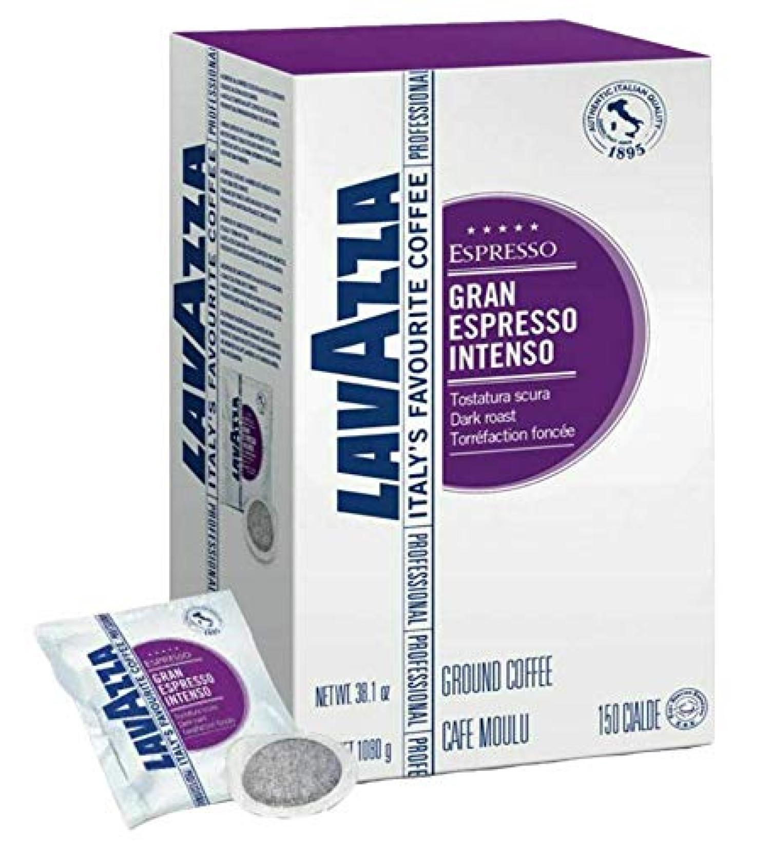 LAVAZZA COFFEE - GRAN ESPRESSO INTENSO - Box 150 PODS ESE44 7.2g - Buy Online on GoSupps.com