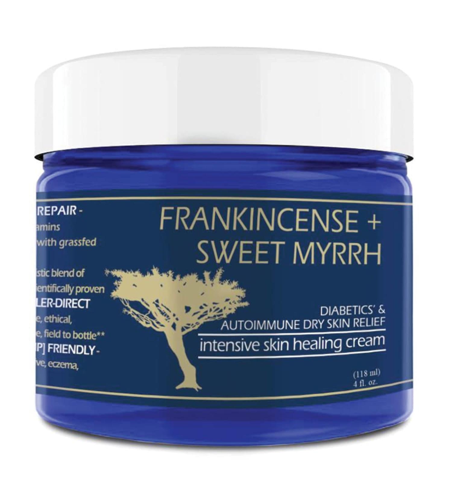 Frankincense & Sweet Myrrh Cream for Diabetic Foot Therapy | Nourishing Balm of Gilead for Skin Healing and Relief - Buy Online on GoSupps.com
