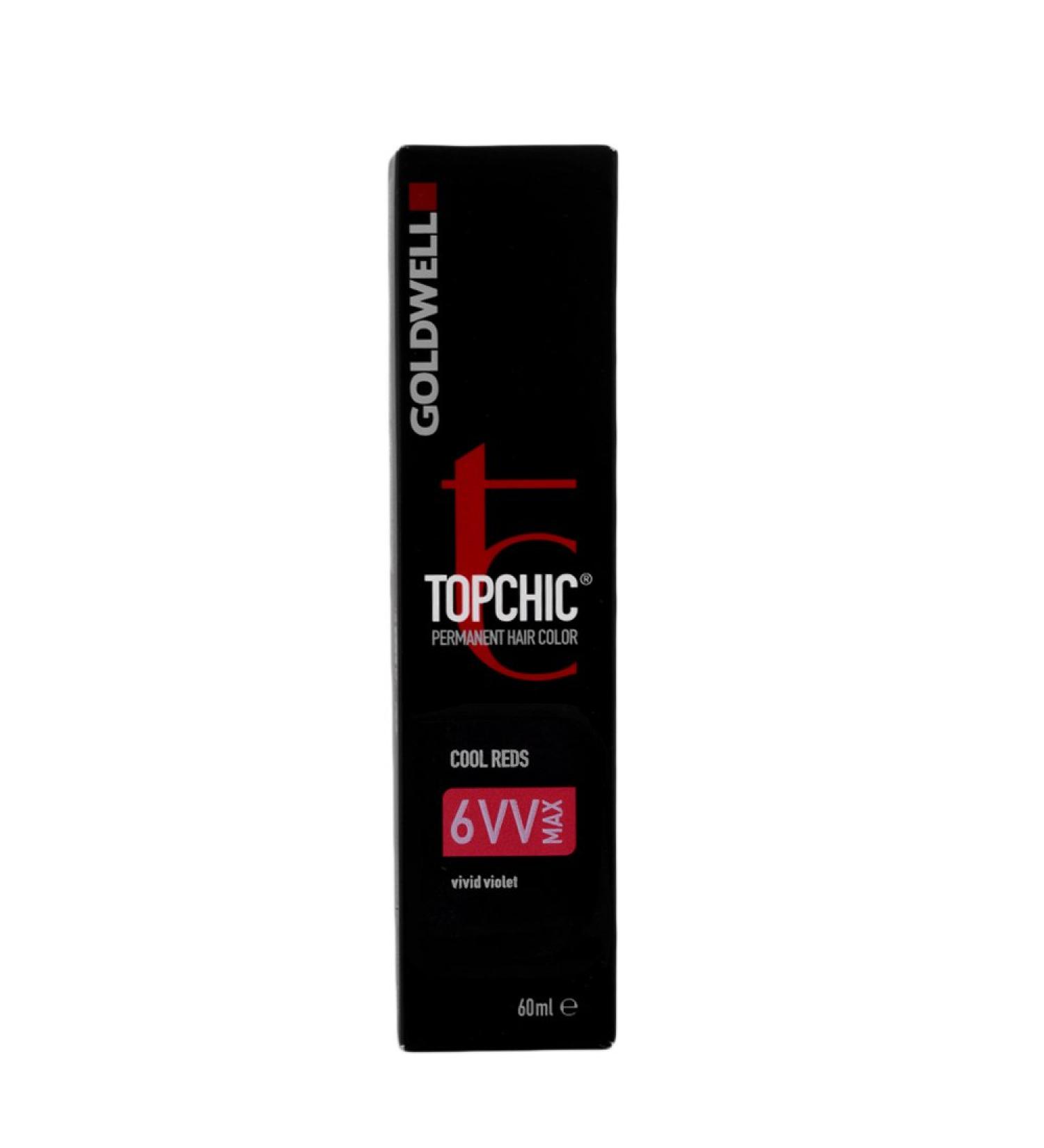 Goldwell Topchic Hair Color MAX vivid violet 6VV 1 pack (1 x 60 ml) vivid violet 60 ml (1 pack)