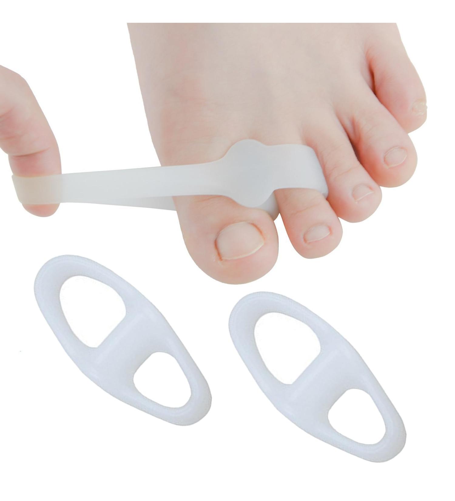 Manting Silicone Toe Spacers | Reusable Orthotic Toe Spreaders for Hammer Toe Relief & Smooths wavy Toes - Portable Comfort - Buy Online on GoSupps.com
