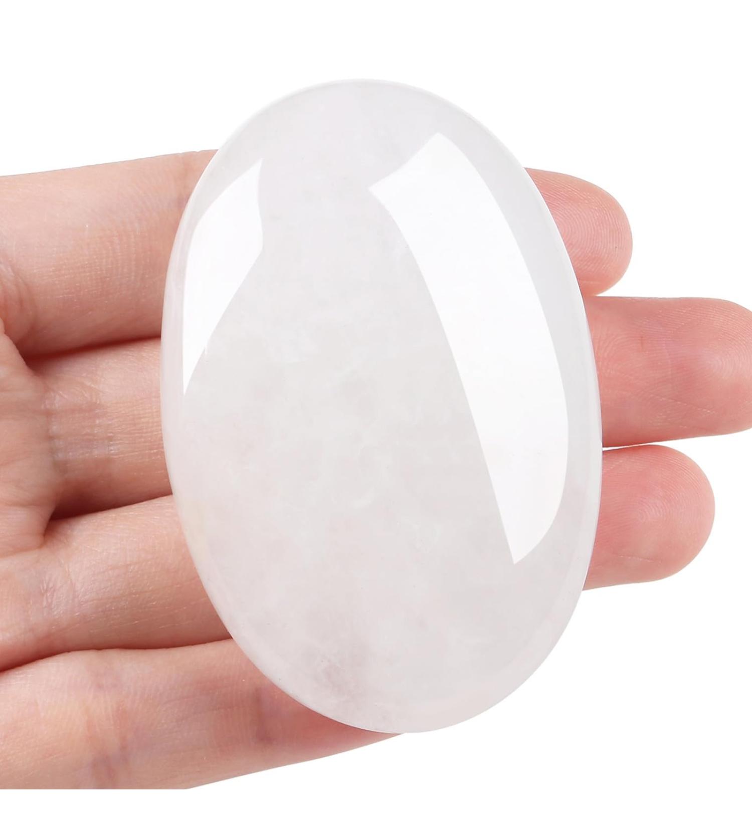 Buy Xiannvxi 2.4'' Natural Worry Stones - Polished Mountain Crystal Gemstones for Reiki Healing & Massage | International Shipping Available - Buy Online on GoSupps.com