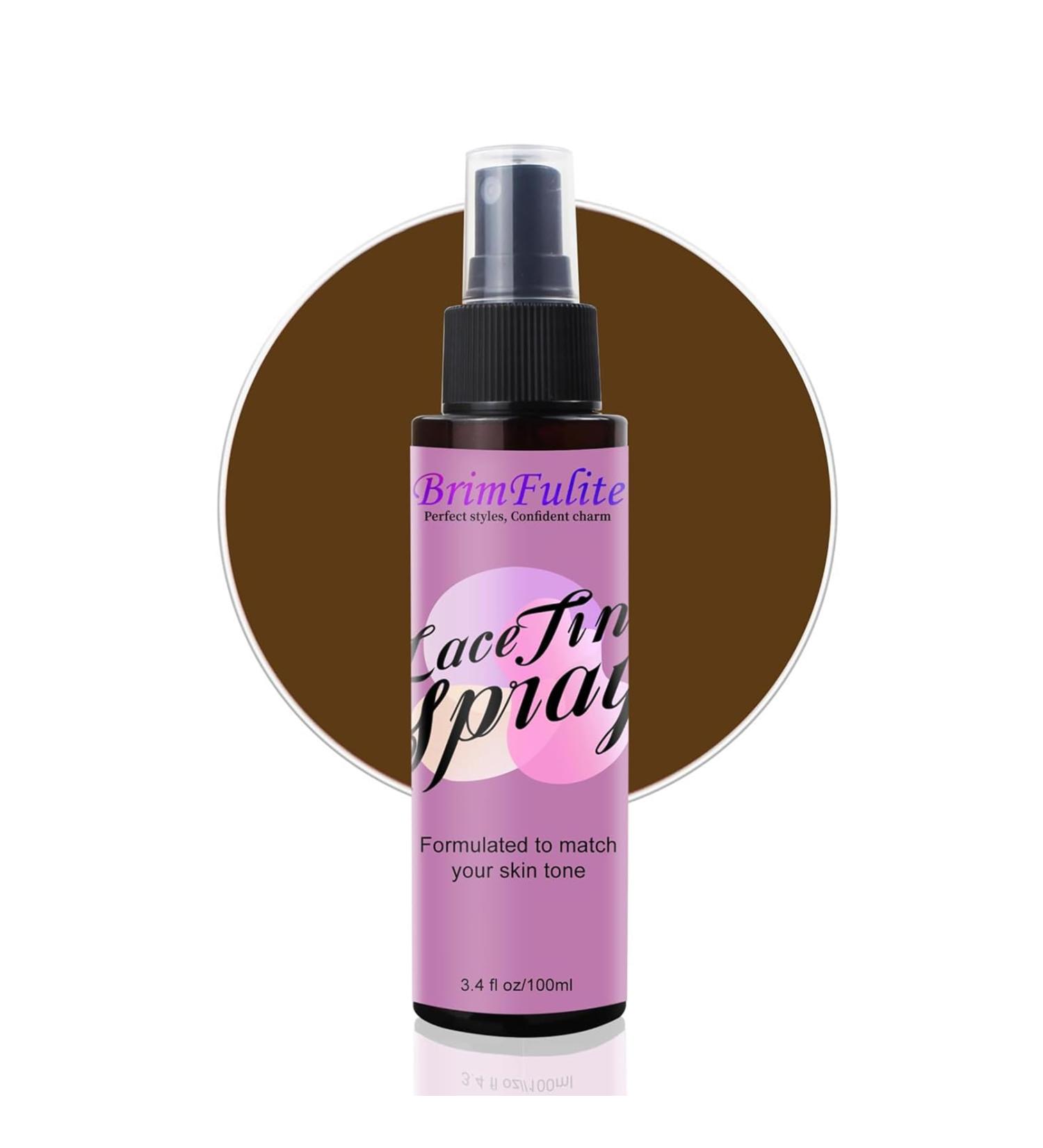 Lace Tint Spray for Wigs Fast-Drying Hiding Lace Wig Spary for Lace Front Synthetic Wigs Long Lasting Travel Size Wig Tint No Residues Suitable for All Hair Types Dark Brown - Buy Online on GoSupps.com