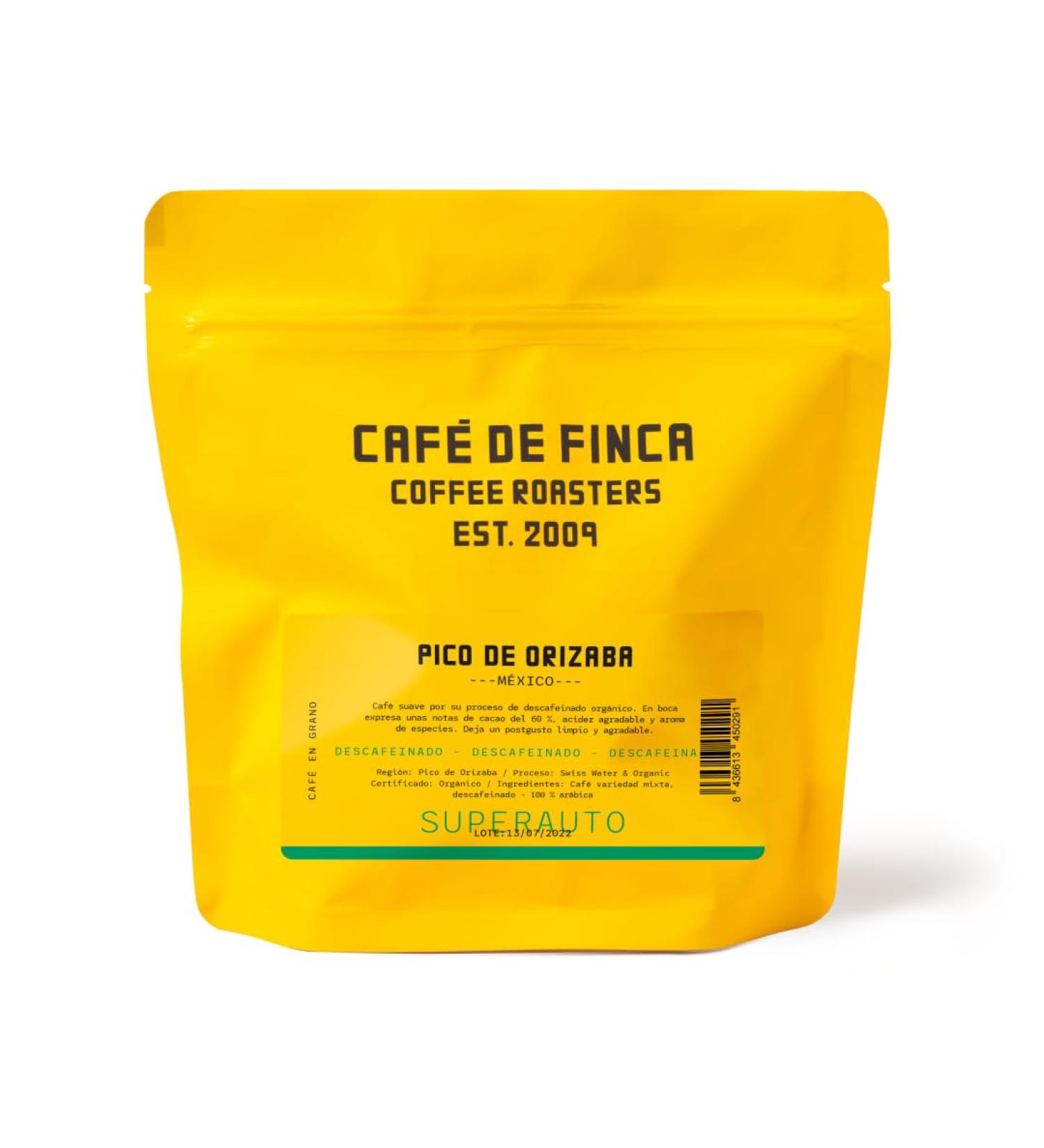 CAF DE FINCA Specialty Coffee Beans | Natural Arabica Coffee Beans | Coffee Colombia Ethiopia Brazil | Organic Natural Roasted Coffee | Super Automatic Coffee Maker (Mexico 250gr) - Buy Online on GoSupps.com