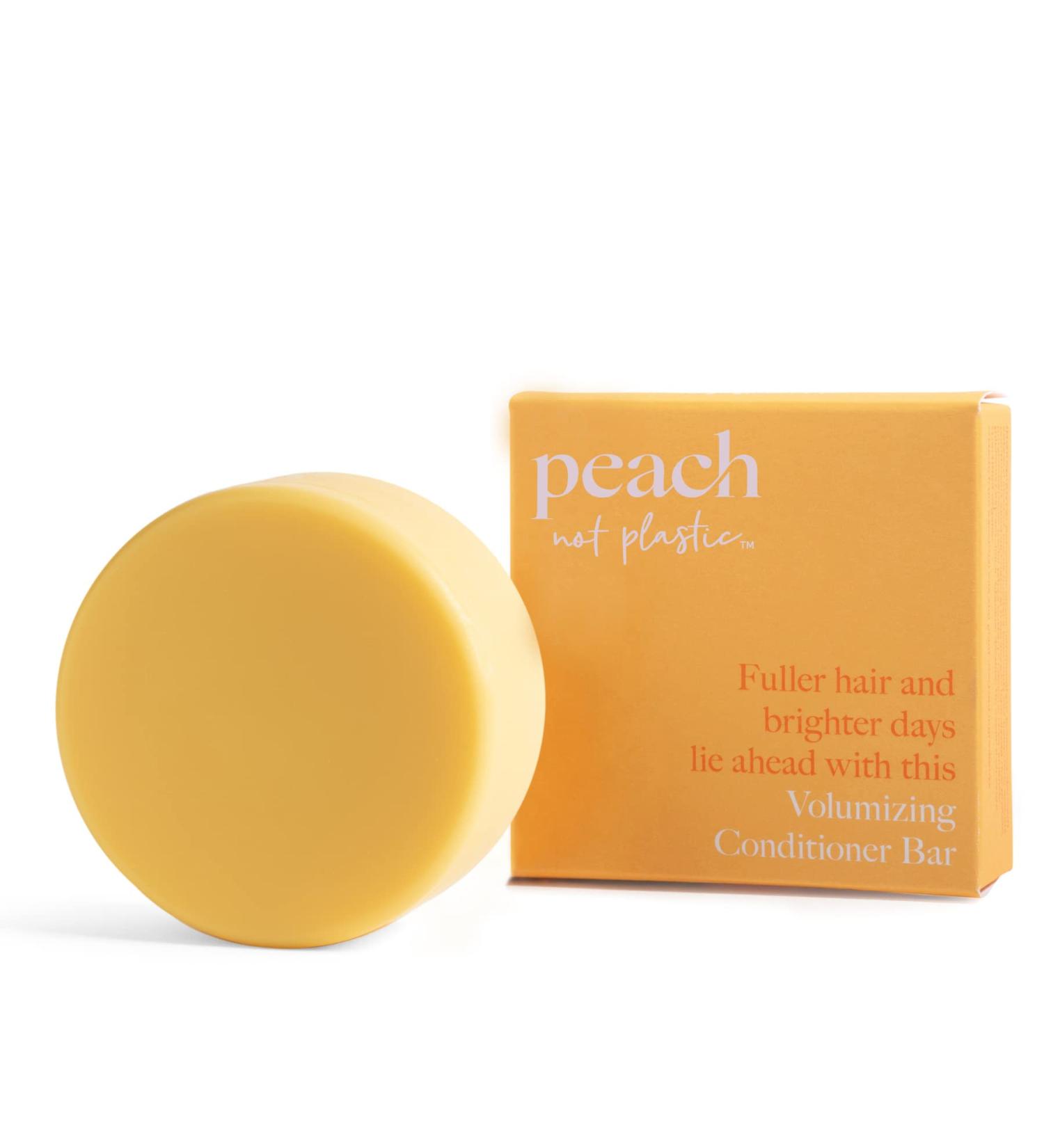 Peach Not Plastic Volumizing Conditioner Bar for Fine & Flat Hair | 2.82oz | Vegan, Eco-Friendly - Buy Online on GoSupps.com