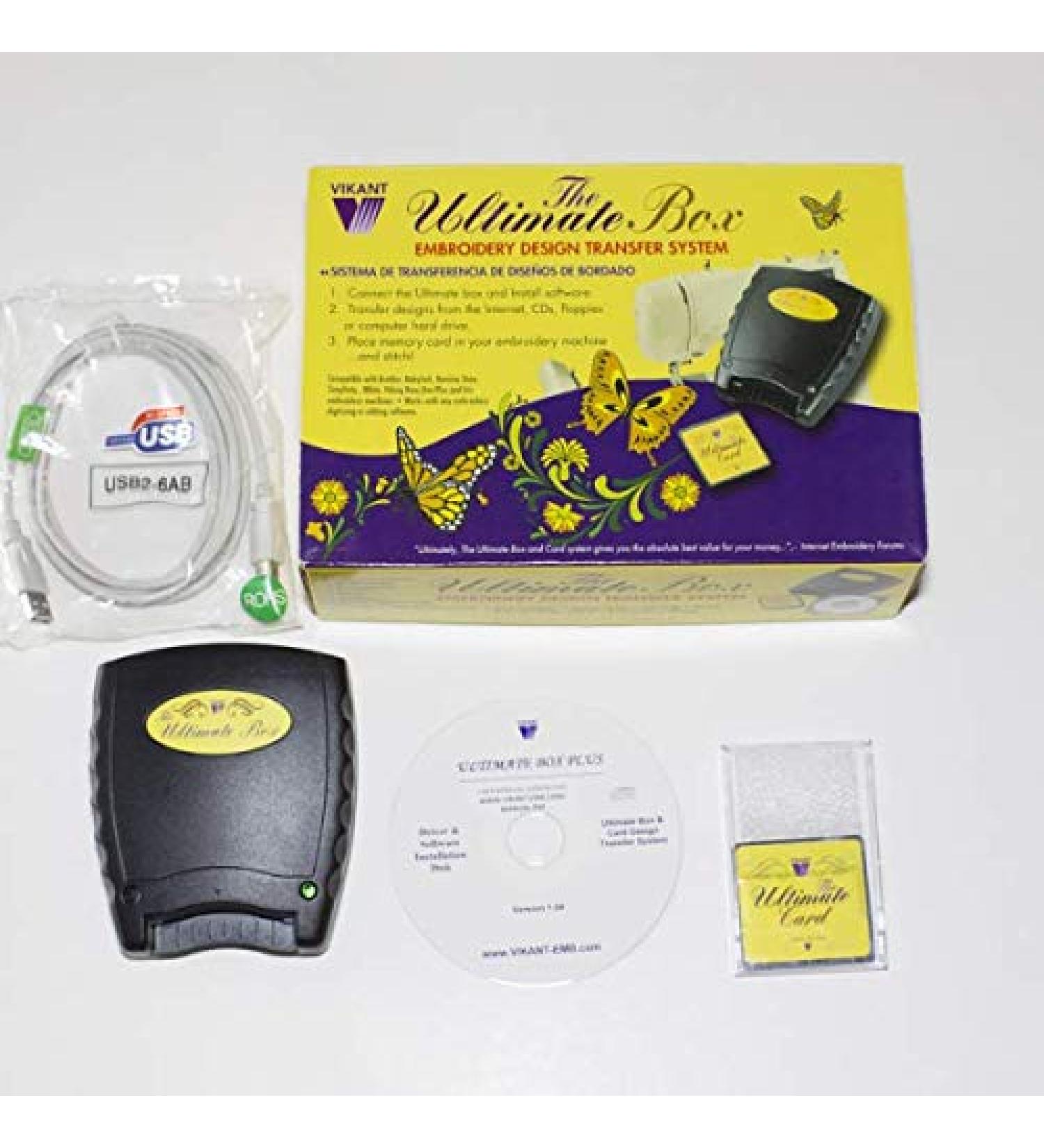 Vikant Embroidery Design Converter for Windows - Ultimate Box Plus for PES Brother, Baby Lock, Deco, Simplicity, White & HUS Viking/Husqvarna Machines - Buy Online on GoSupps.com
