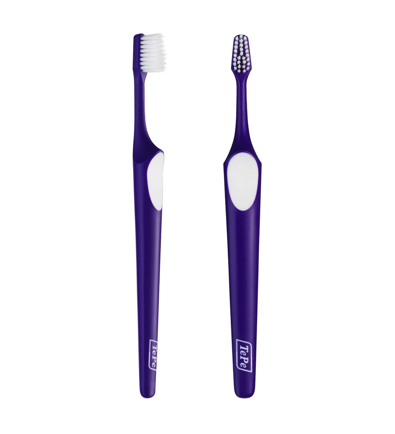 Tepe Supreme Compact Toothbrush - Conical Brush Shape for Optimal Cleaning | Soft Bristles & Interdental Care | Random Color - 1 Pack - Buy Online on GoSupps.com