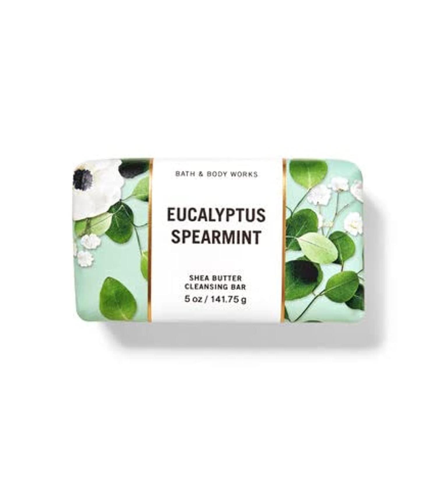 Buy Bath and Body Works Eucalyptus Spearmint Shea Butter Cleansing Bar 5 oz - Nourishing & Refreshing Soap for All Skin Types - Buy Online on GoSupps.com