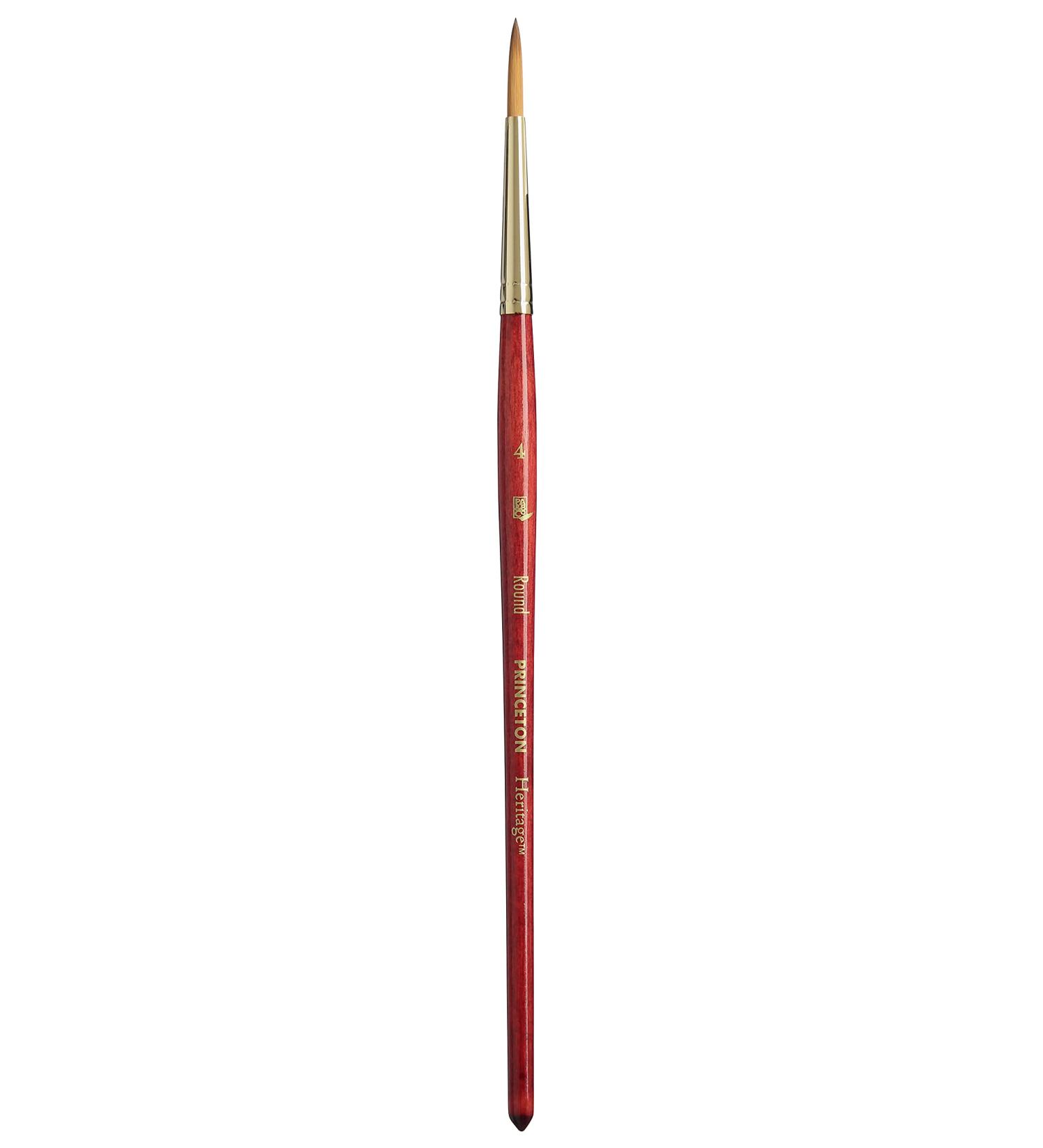 Princeton Heritage Series 4050 Synthetic Sable Watercolor Brush - Round 4 - Buy Online on GoSupps.com
