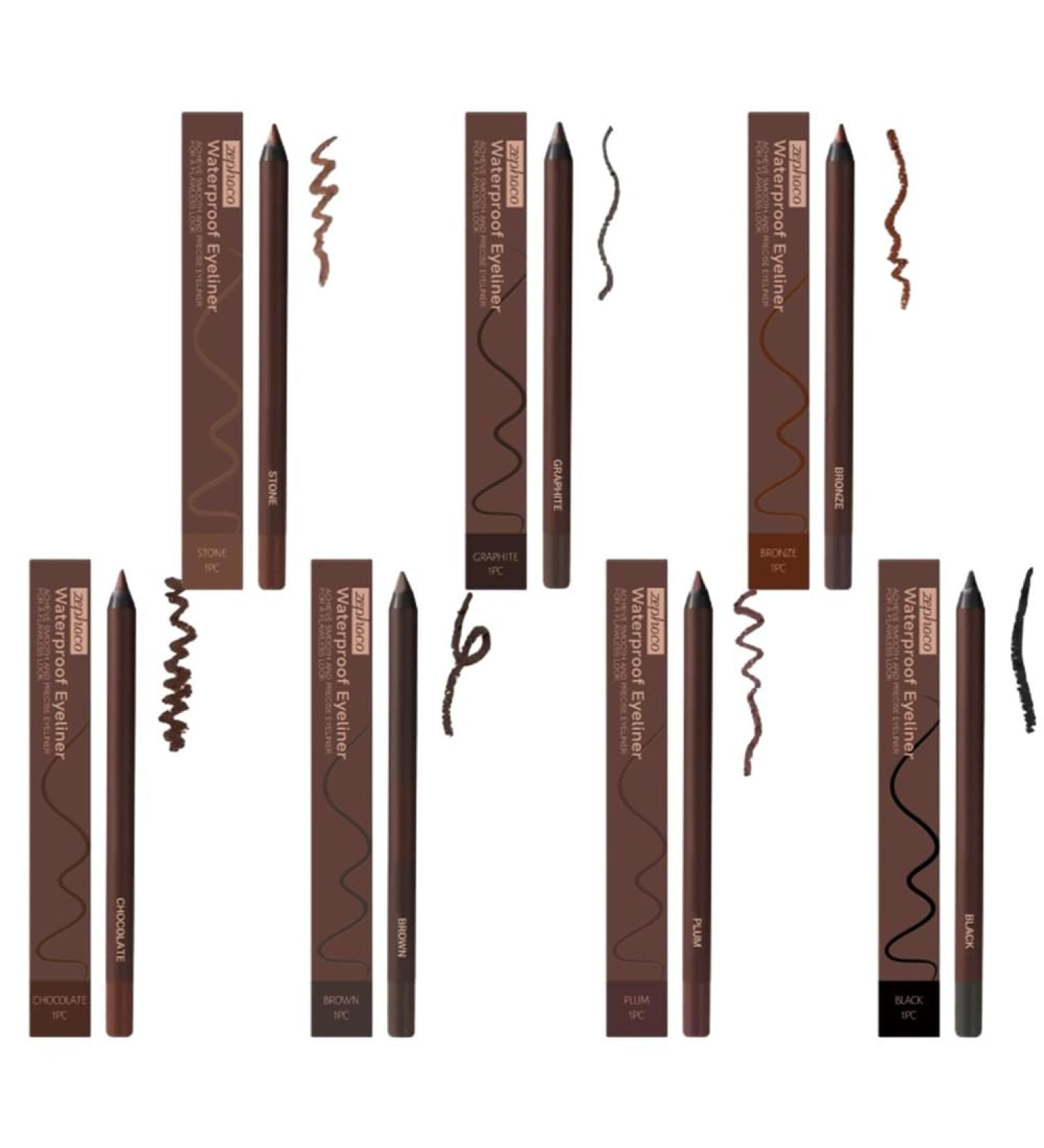 Persona Eyeliner Pencil Waterproof 24 Hour Waterproof Eyeliner Duo Sharpenable Eye Pencil Nonsmudge Nonfade Smooth and Easy to Color 2in1 Eyeliner and Eyebrow Pencils7pcs - Buy Online on GoSupps.com