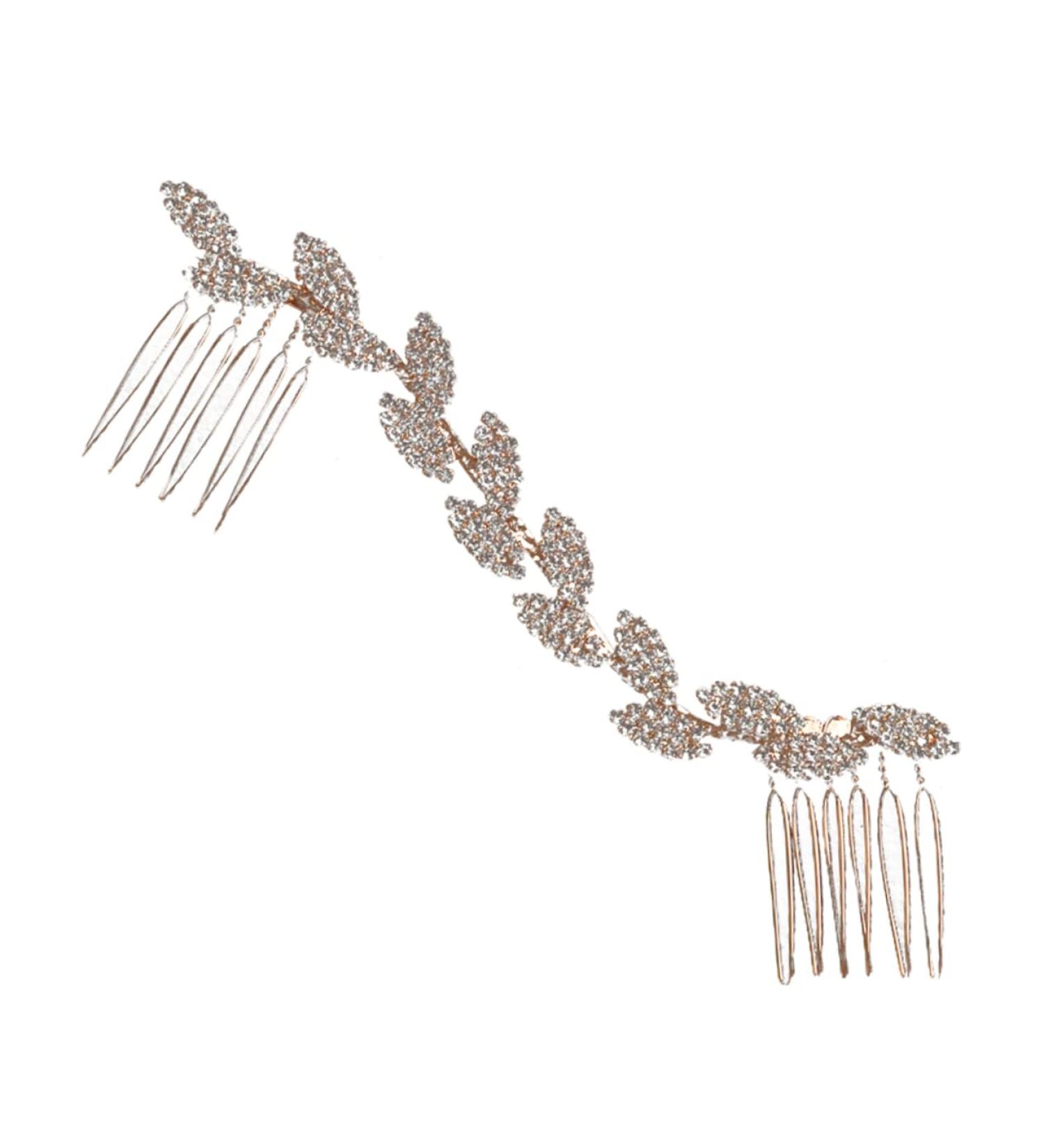 Angoily Bridal Hair Accessories Crystal Wedding Hair Accessory Pearl Hair Barrettes Crystal Hair Clips Pearl Hair Accessories for Women Rhinestones Zinc Alloy Women's Hair Comb - Buy Online on GoSupps.com