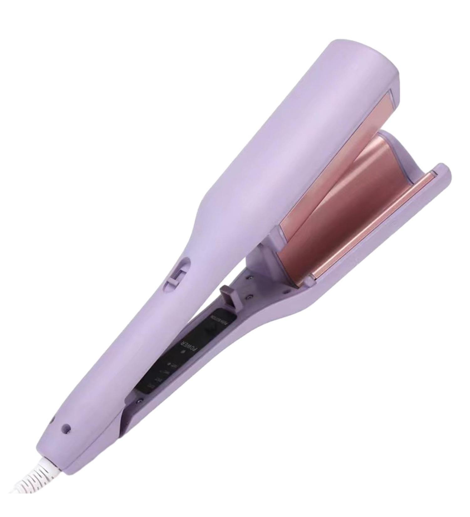 GLANSI Curling Iron Crimper Beach Waves Curling Iron Iron Hair Crimper Hair Crimper Curling Wand Hairstyle Hair Crimper Hair Styling Equipment for All Hair Types Hair Tool for Home Salon C: Purple Us Standard - Buy Online on GoSupps.com