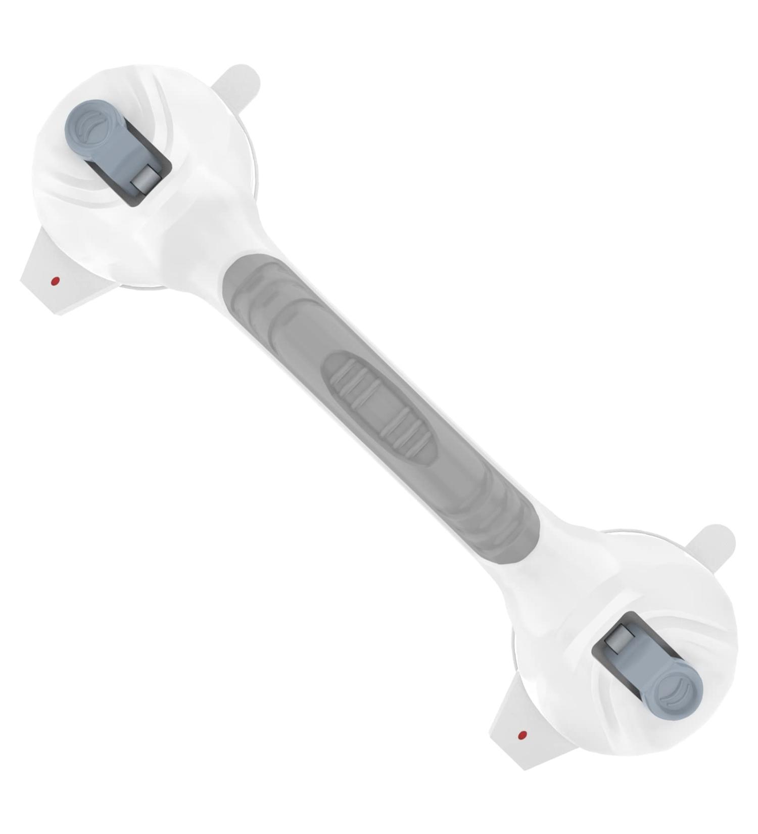 Suction Cup Grab Bar with Indicators 15 Inch - 1.25" Diameter  iMomwee Adhesive Gray Bathroom Grab Bar Safety Balance Handrail  Handicap Elderly Senior Injury Disable Portable Assist Shower Handle 1 gray&white - Buy Online on GoSupps.com