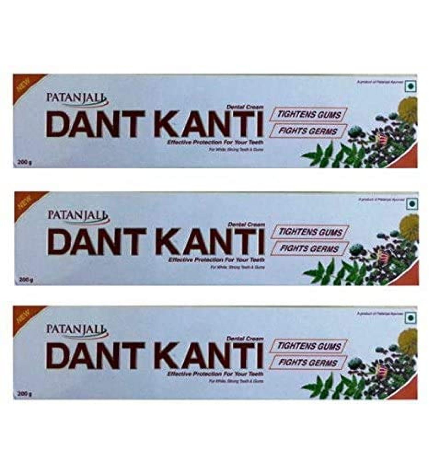 Patanjali Dant Kanti Dental Cream -200g Pack of 3