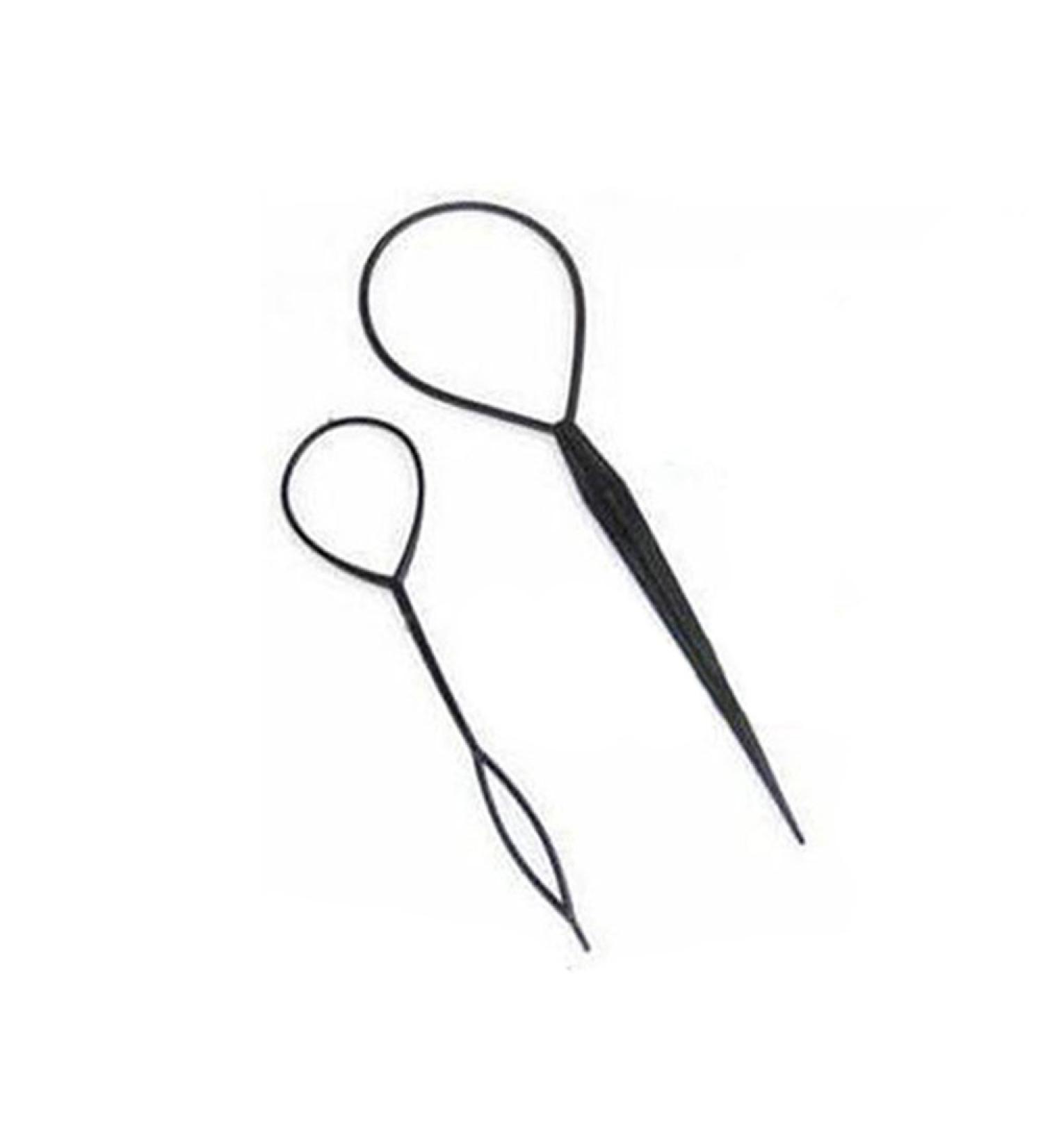 2PCS Hair Tool Set - Ponytail Former & Hairwrap Styler for Women & Girls | Perfect Hair Aid for All Hairstyles - Buy Online on GoSupps.com