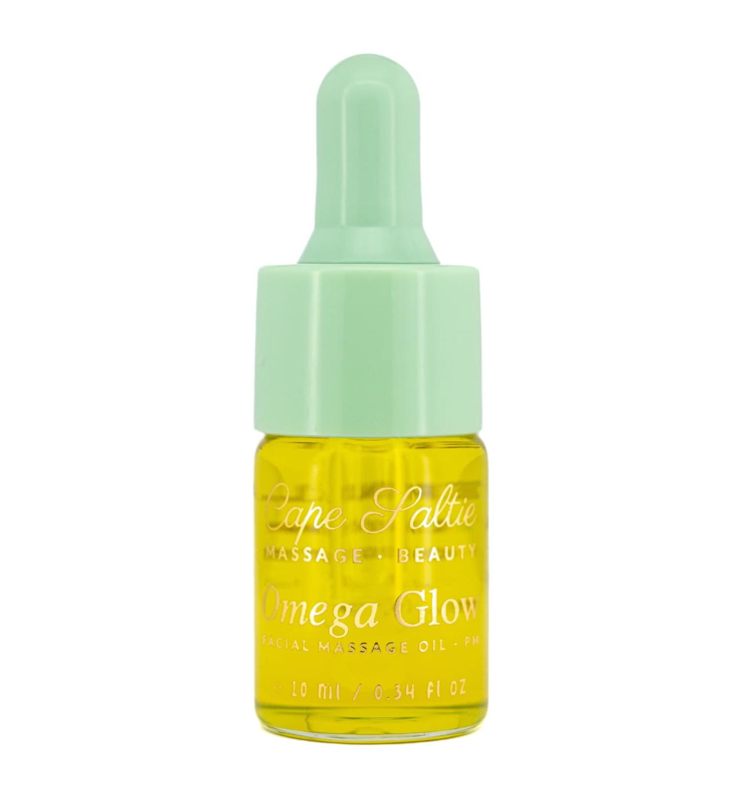 Refresh Omega Glow Facial Massage Oil - PM 10ml. Organic Flax Seed Oil Avocado Oil Aloe Extract for Lightweight Hydration and Skin Balance. - Buy Online on GoSupps.com