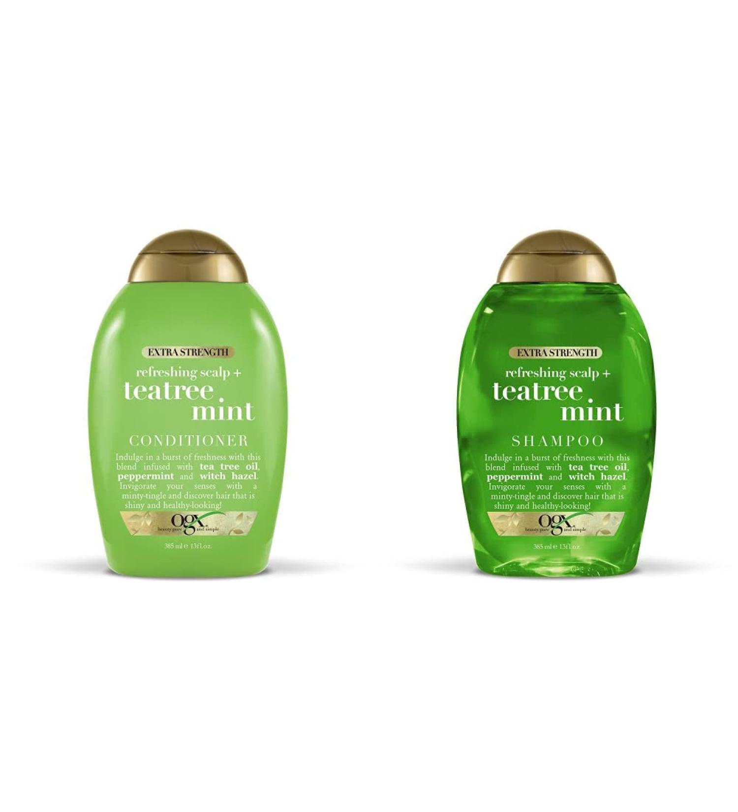 OGX Tea Tree Mint Shampoo and Conditioner Set - Invigorating Scalp Treatment - Buy Online on GoSupps.com