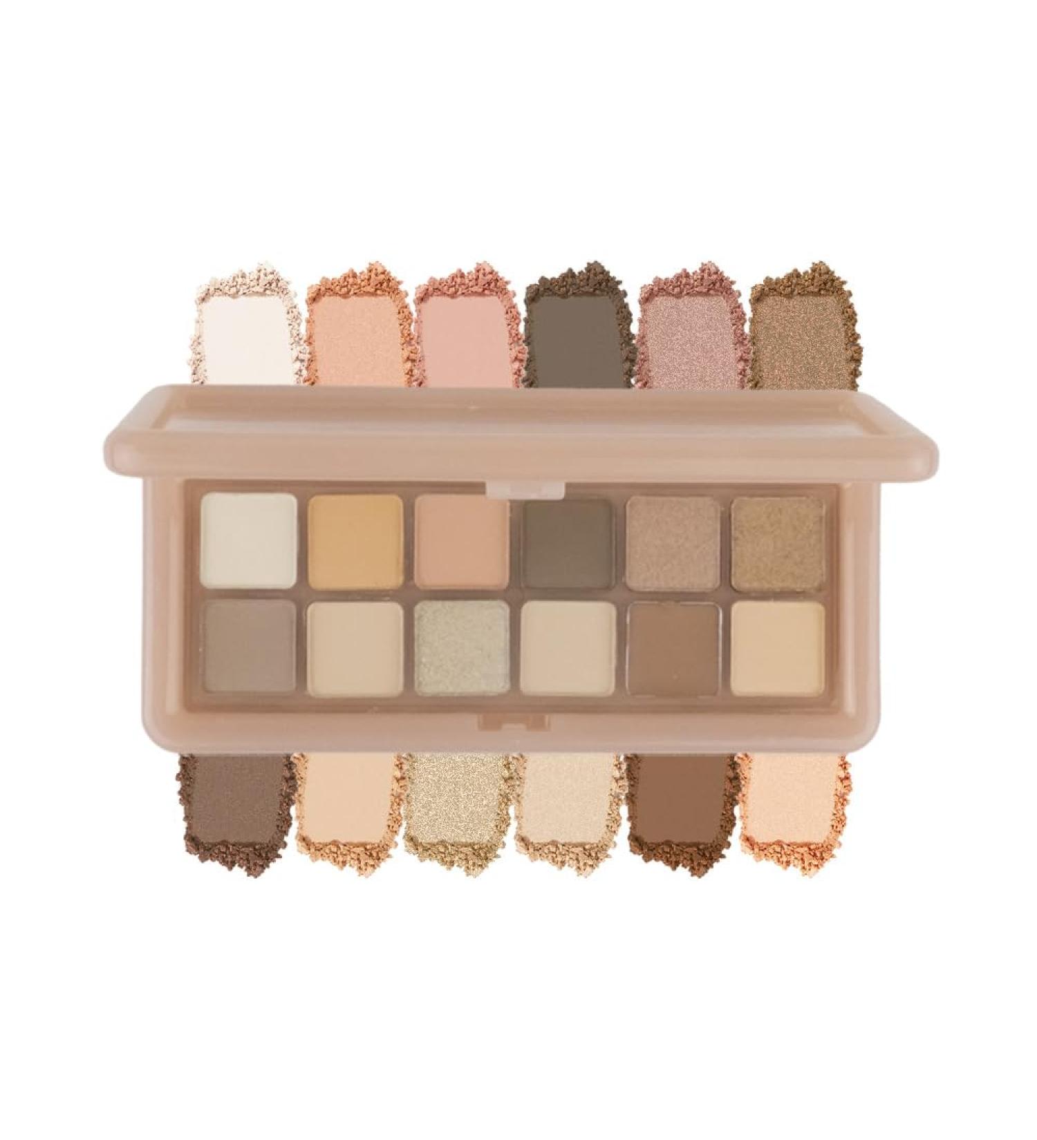 Buy Natural Long-Lasting Eyeshadow Palette | 12 Pigmented Colors for On-the-Go Makeup - International Shipping Available - Buy Online on GoSupps.com