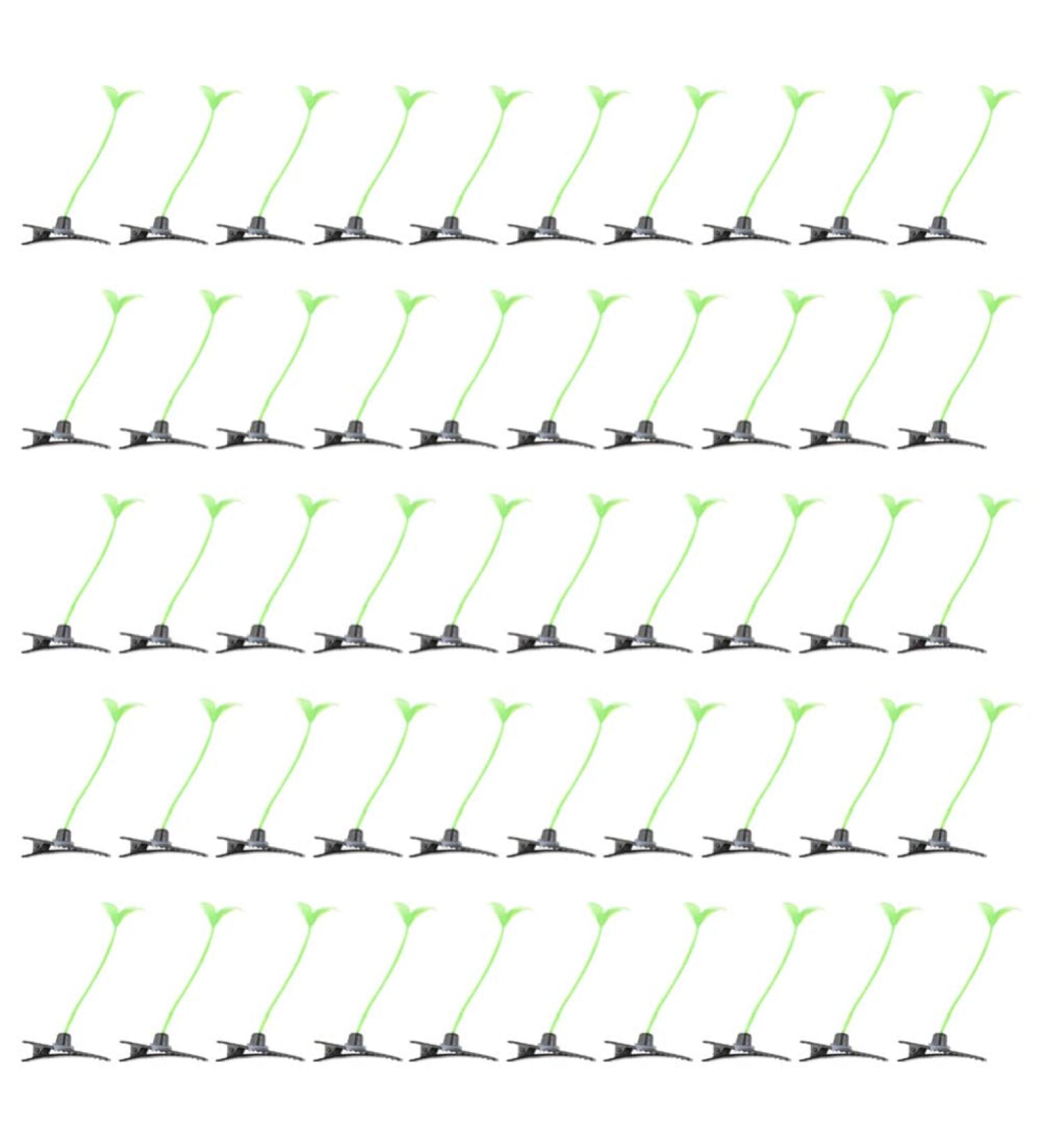 DOITOOL Bean Sprout Hair Clips 100 Pcs - Cute Green Plant Hairpin Ornaments for Kids DIY | Ideal for School, Home, and Party - Buy Online on GoSupps.com