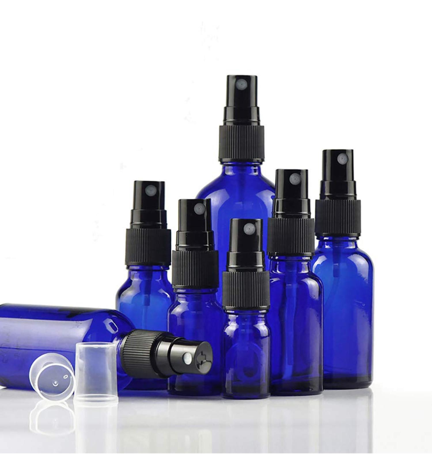 Sunnykud 5-Piece Glass Spray Bottles Set - Fine Fog Spray - 50ml (Black & White) - Perfect for Travel Essential Oils and DIY - Buy Online on GoSupps.com