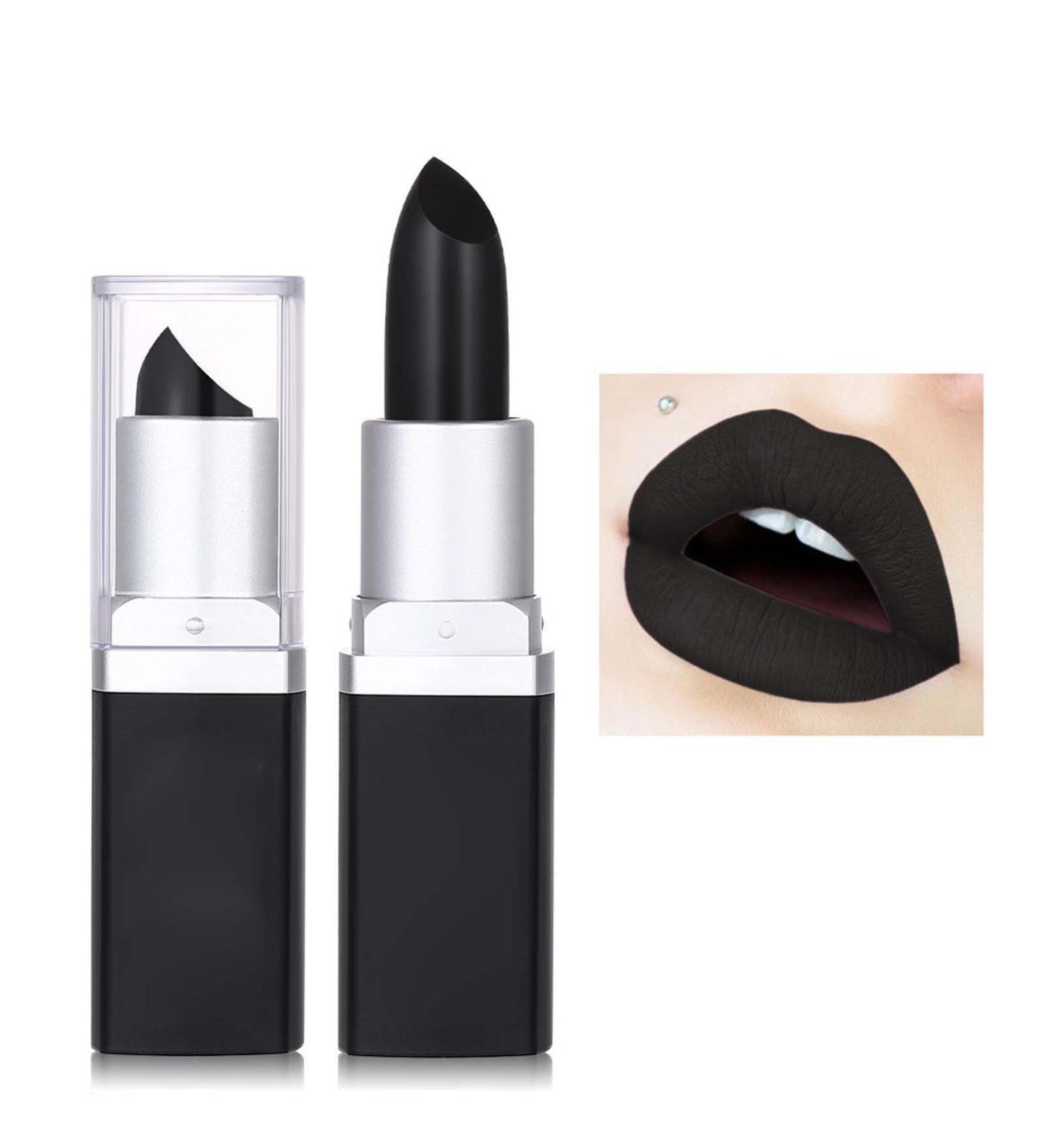  G n rique Black Lipstick Long-Lasting Matte Lipstick Colorful and Waterproof Lip Gloss for Women Ideal for Parties Masquerades Cosplay Retro Makeup (Pearly) - Buy Online on GoSupps.com