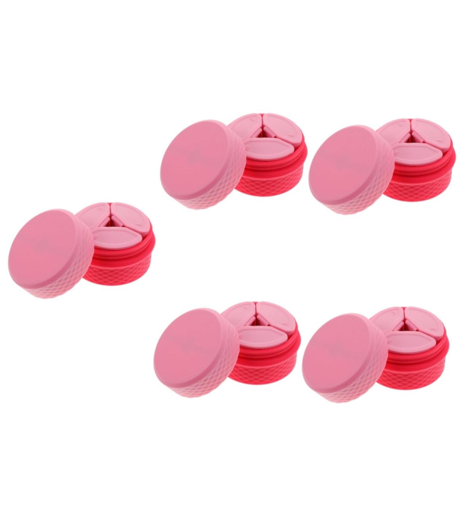 minkissy 5 Sets Cream Box Salve Jar Portable Cosmetic Organizer Silicone Cosmetic Container Leakproof Cosmetic Jar Refillable Cream Jars Storage Box Silica Gel Vacation Little Cream - Buy Online on GoSupps.com