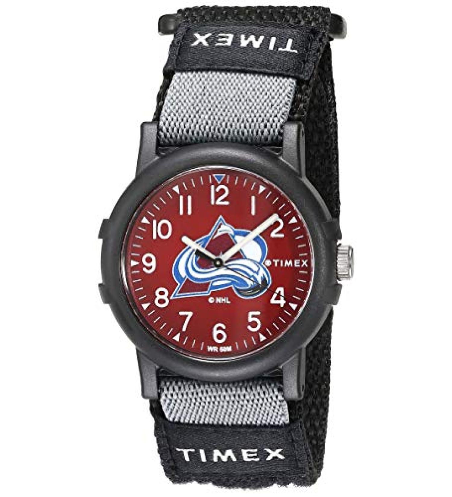 Timex NHL 38mm Recruit Watch - Colorado Avalanche Officially Licensed Timepiece - Buy Online on GoSupps.com
