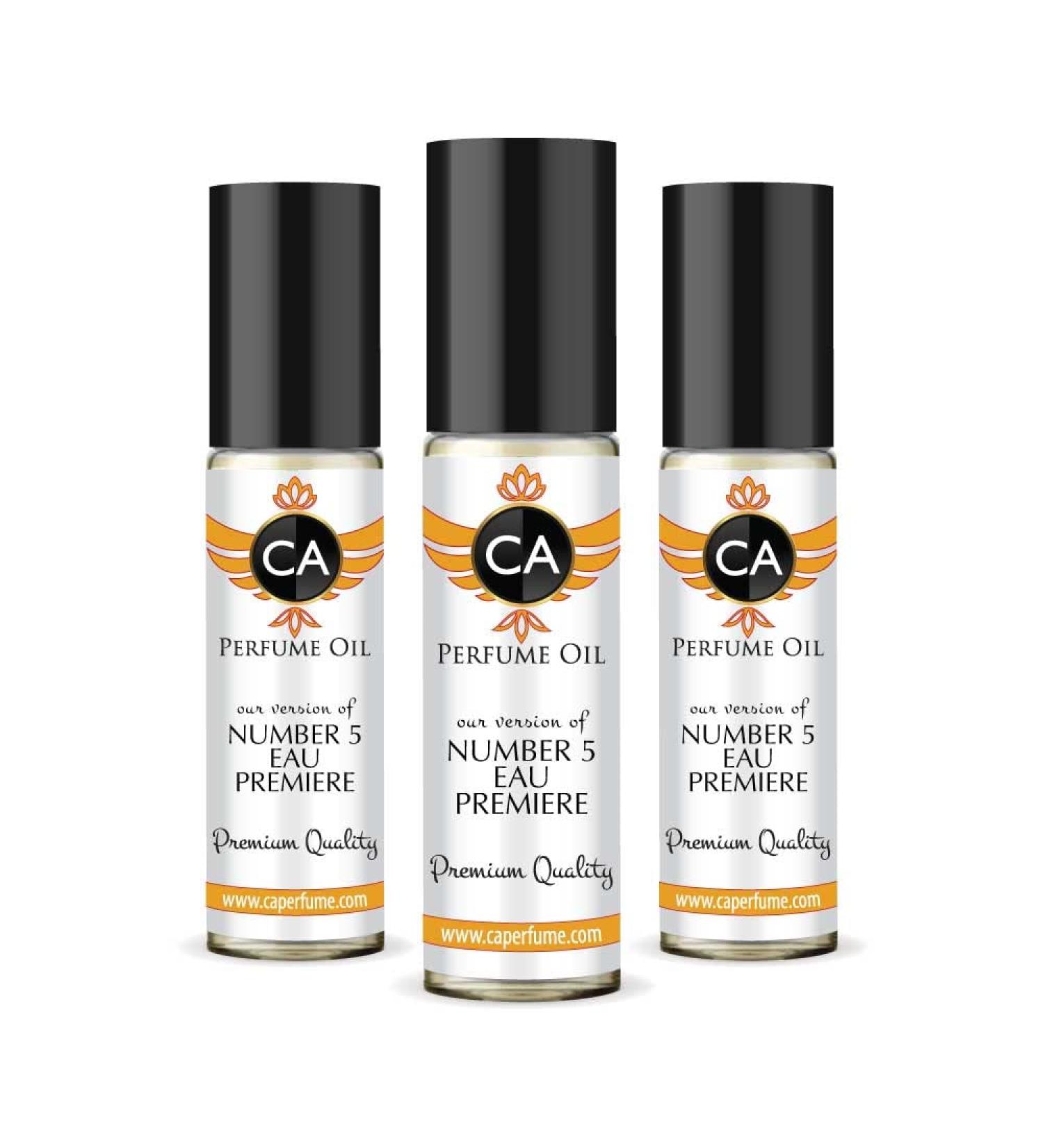 CA Perfume Impression of Number 5 Eau Premiere For Women Replica Fragrance Body Oil Dupes Alcohol-Free Essential Aromatherapy Sample Travel Size Concentrated Long Lasting Attar Roll-On 0.3 Fl Oz-X3 - Buy Online on GoSupps.com