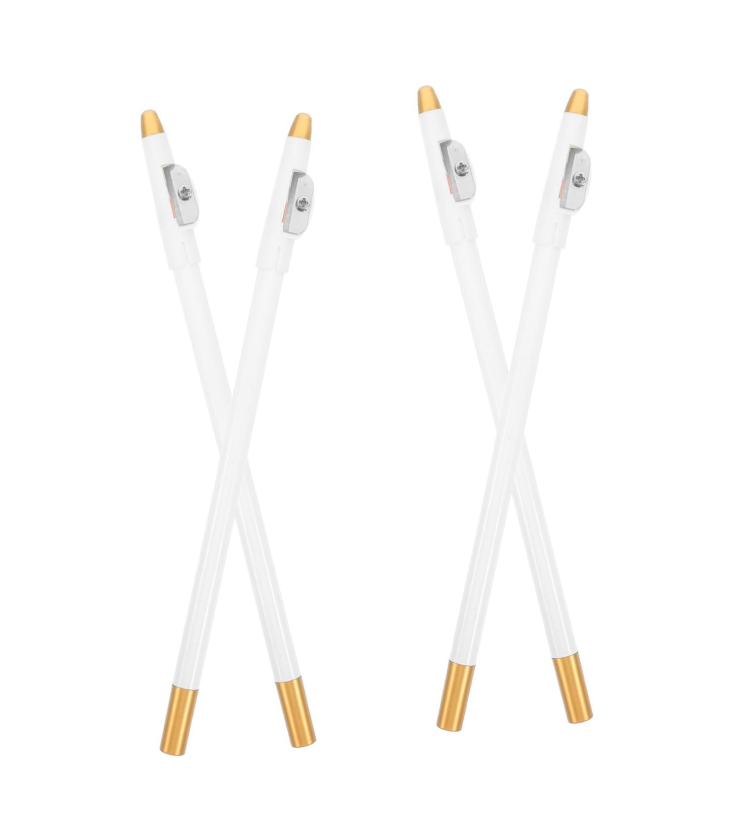 Beaupretty Ensemble de 4 Crayons Sourcils Waterproof et Stylo Barbe pour Hommes Blanc avec Taille-crayon Int gr Mine Fine Maquillage Pr cis et R sistant L eau pour Coiffage Barbe - Buy Online on GoSupps.com