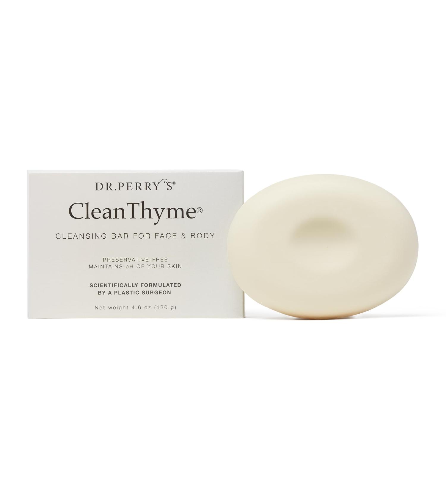 Dr. Perry's CleanThyme Cleansing Bar | All Natural Cruelty Free Facial & Body Soap - 4.6 Oz - Shop Internationally - Buy Online on GoSupps.com