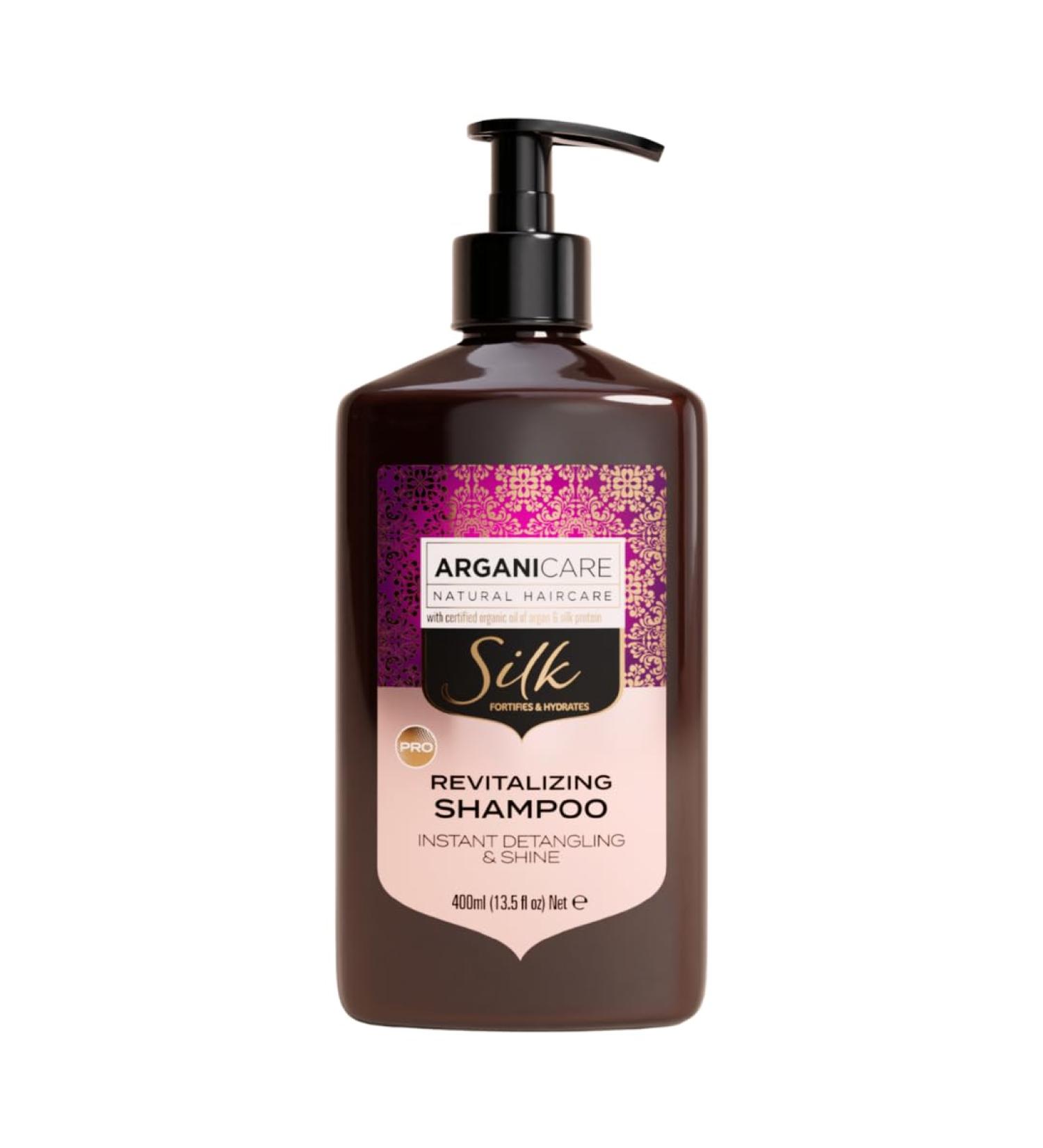 ARGANICARE - Shampoing Brillance Ultime la Prot ine de Soie - Soin tous types de cheveux - Flacon 400 ml 400 ml (Lot de 1) Prot ine de Soie Brillance Ultime - Buy Online on GoSupps.com