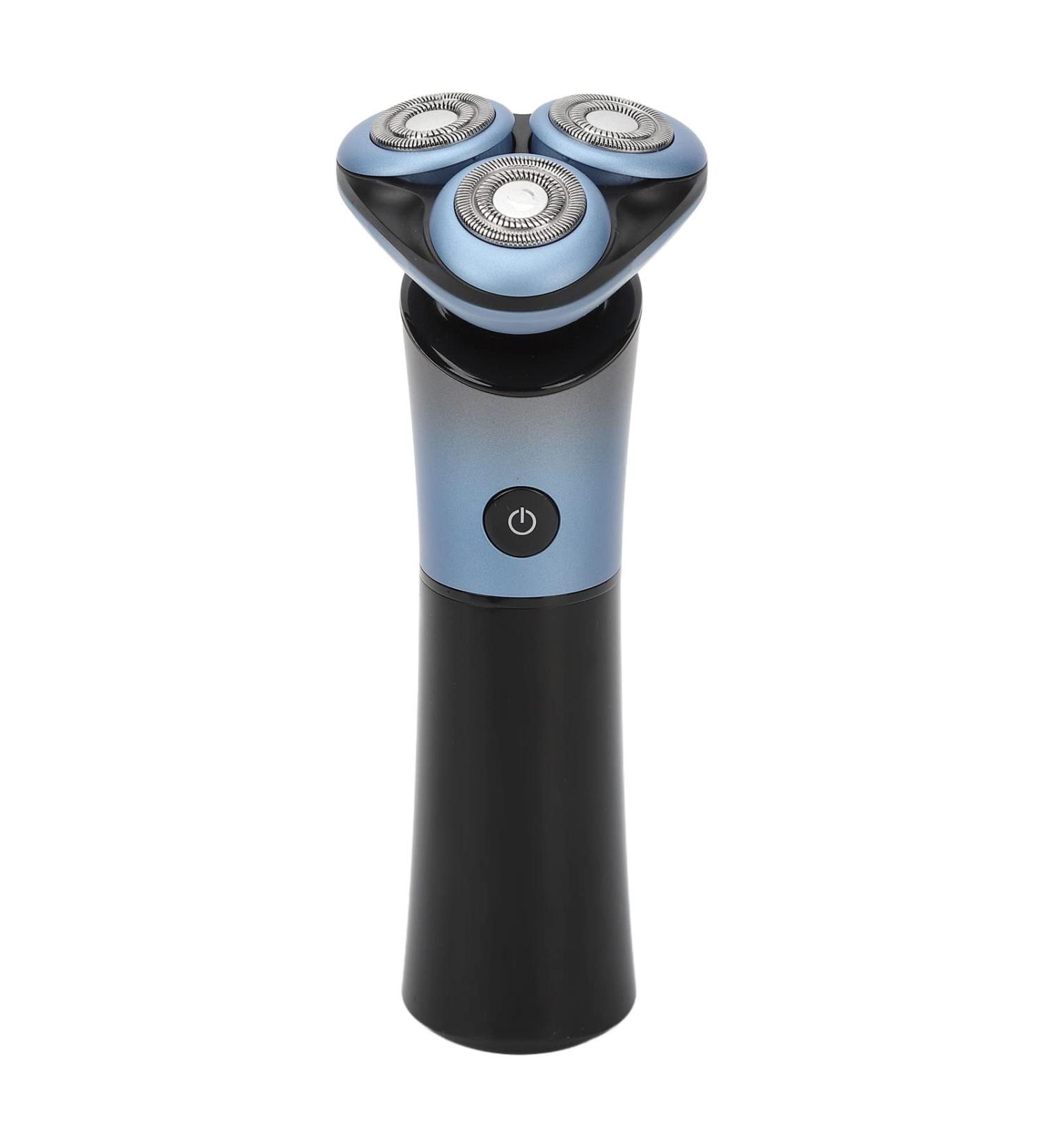Rotating Beard Trimmer Electric 3 Heads Full Body Wash Efficient Cleaning Fit Face Curve Charging & Lock - Buy Online on GoSupps.com