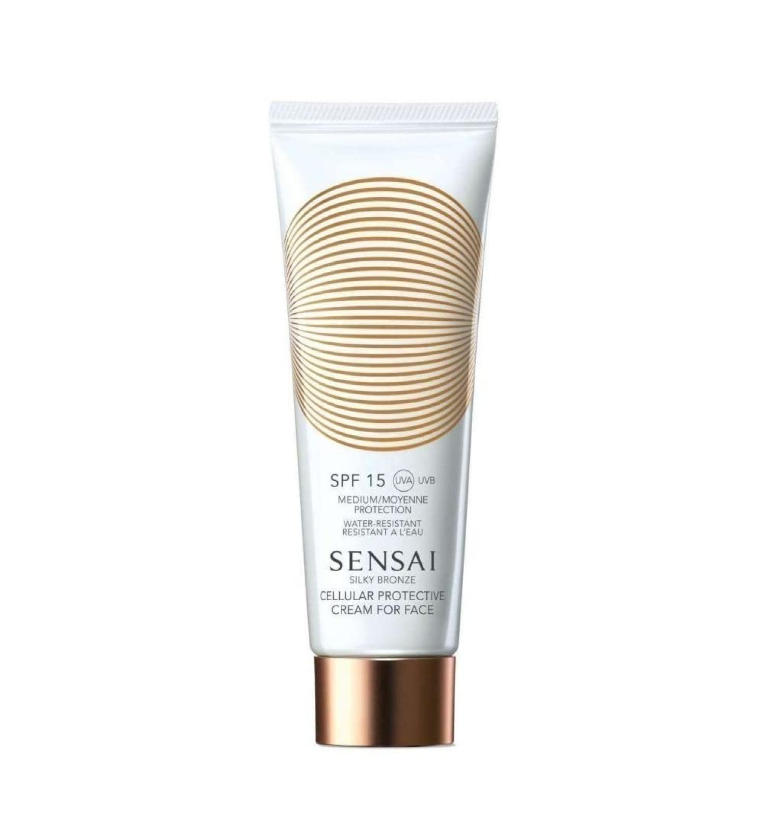 Kanebo Sensai Silky Bronze Cellular Protective Cream SPF 15 50ml - Face Sunscreen - Buy Online on GoSupps.com
