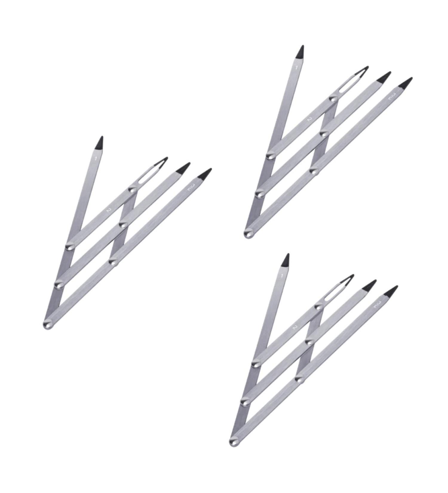 Beavorty 3 pcs tattoo eyebrow ruler mold kit Stainless Steel Eyebrow Ruler Tool eyebrow microblading ruler - Buy Online on GoSupps.com