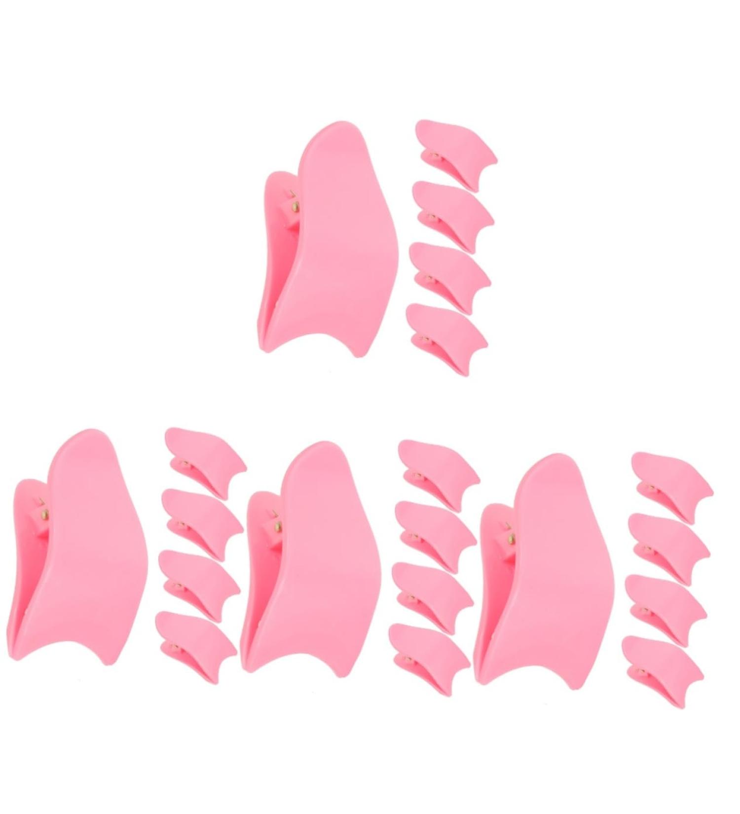 FRCOLOR 20 Pcs False Eyelash Clips & Applicator Shields - Eyelash Tweezers & Curlers for Perfect Lashes - Pink Eyelash Accessories for Girls - Buy Online on GoSupps.com