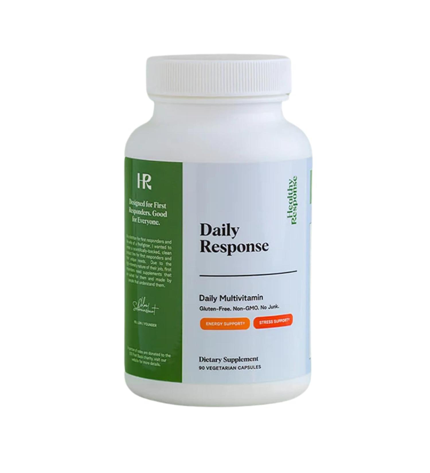 Healthy Response Daily Response Multivitamin 90 Capsules - Multivitamin + Adaptogen Blend for Energy & Stress Support - Tailored Nutrition for First Responders & Those on The Go - Buy Online on GoSupps.com