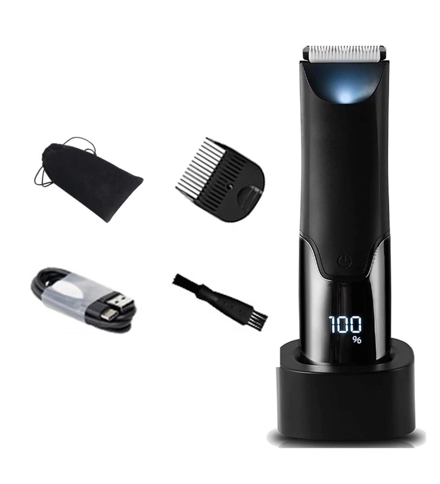 Men's Groin Hair Trimmer & Body Grooming Clipper - Pubic Hair & Bikini Shaver Set | International Shipping - Buy Online on GoSupps.com