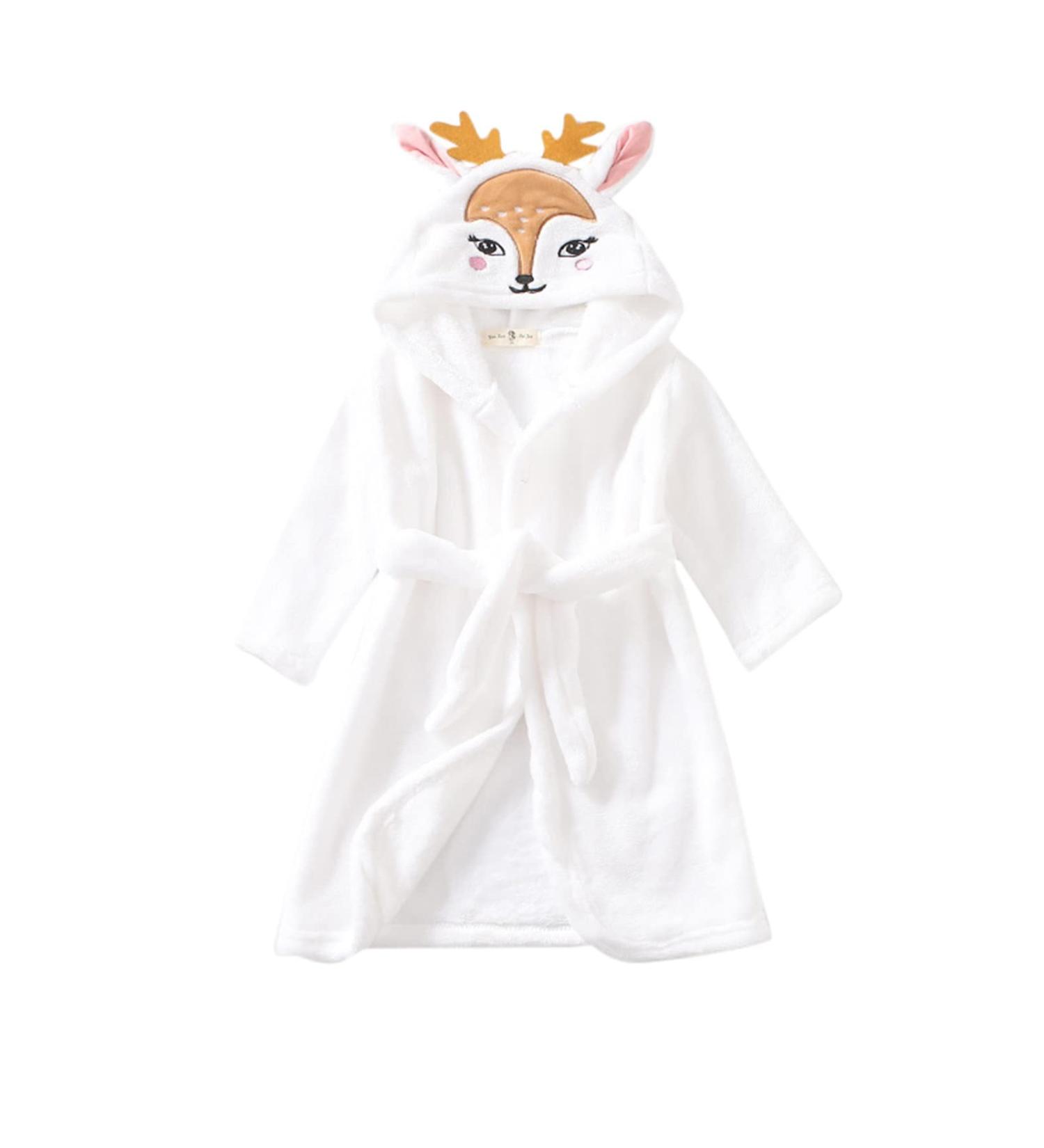 UiflQxx 3D Animal Baby Bathrobe | Super Soft Flannel Hooded Towels | Personalized Nightwear & Gifts for Ages 6-7 - Buy Online on GoSupps.com