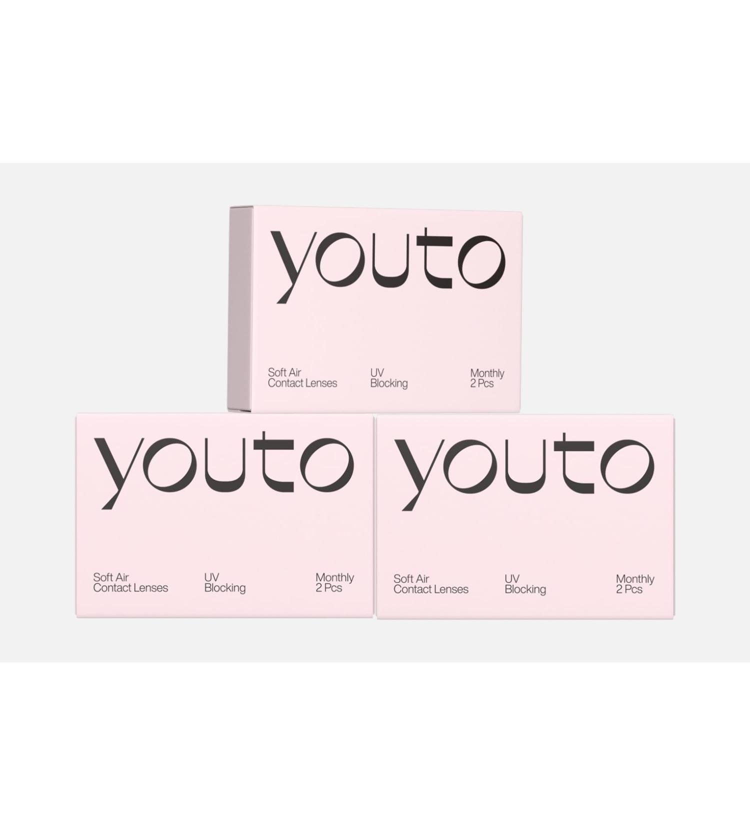 YOUTO Monthly Soft Contact Lenses - 6 Pieces UV Protection High Comfort BC 8.5 mm DIA 14.0 mm -10.0 Diopters - International Shipping Available - Buy Online on GoSupps.com