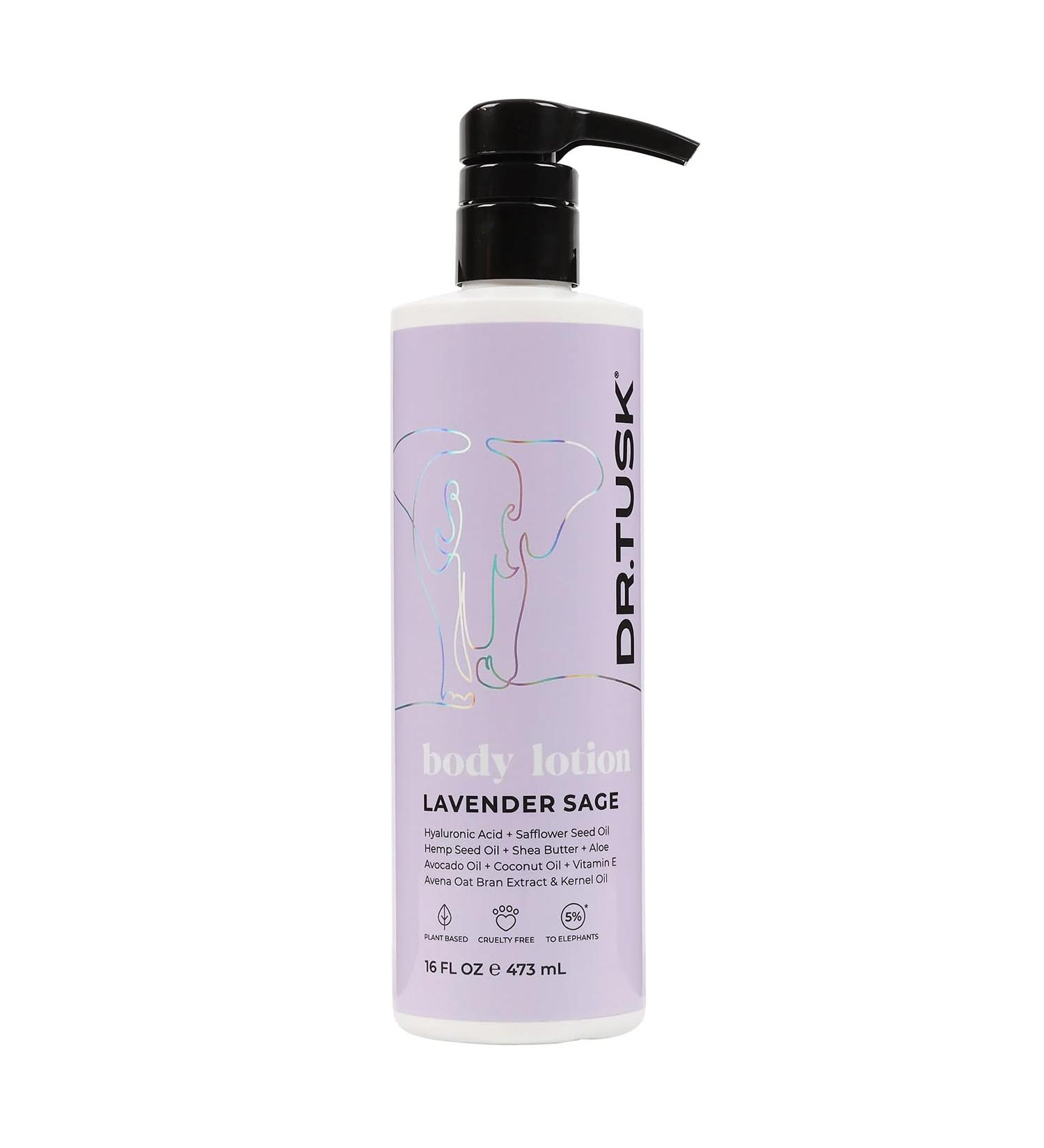 Buy DR. TUSK Lavender Sage Body Lotion - Nourishing & Hydrating - Free International Shipping - Buy Online on GoSupps.com