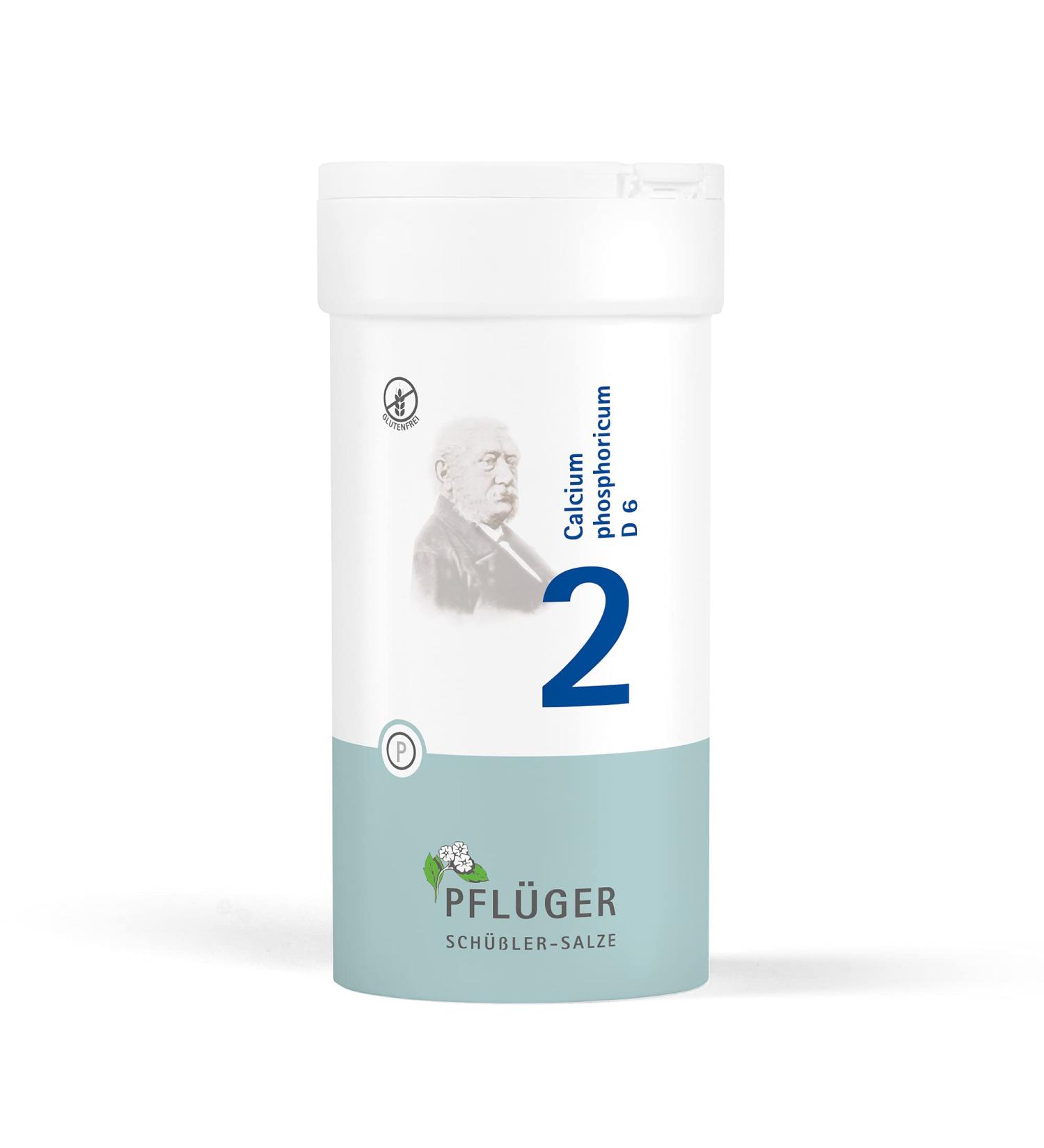 PFL GER Sch ler Salts No. 2 Calcium Phosphoricum D6 - 400 Tablets | Gluten-Free Bone & Teeth Health Supplement - Buy Online on GoSupps.com